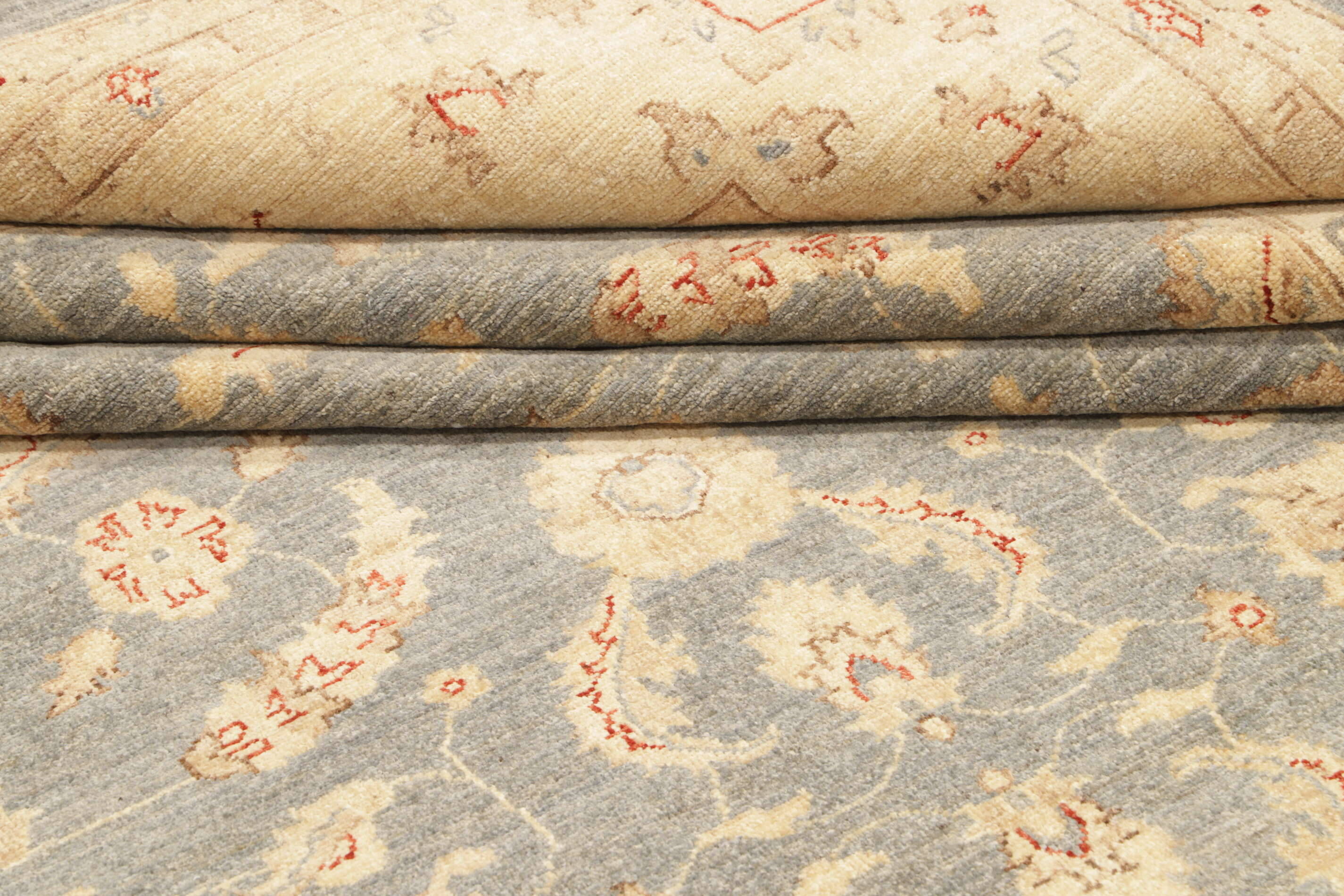 RSN359192-00009 Teppich Ziegler 293x398cm Orientteppich grau Handgeknüpft Wolle