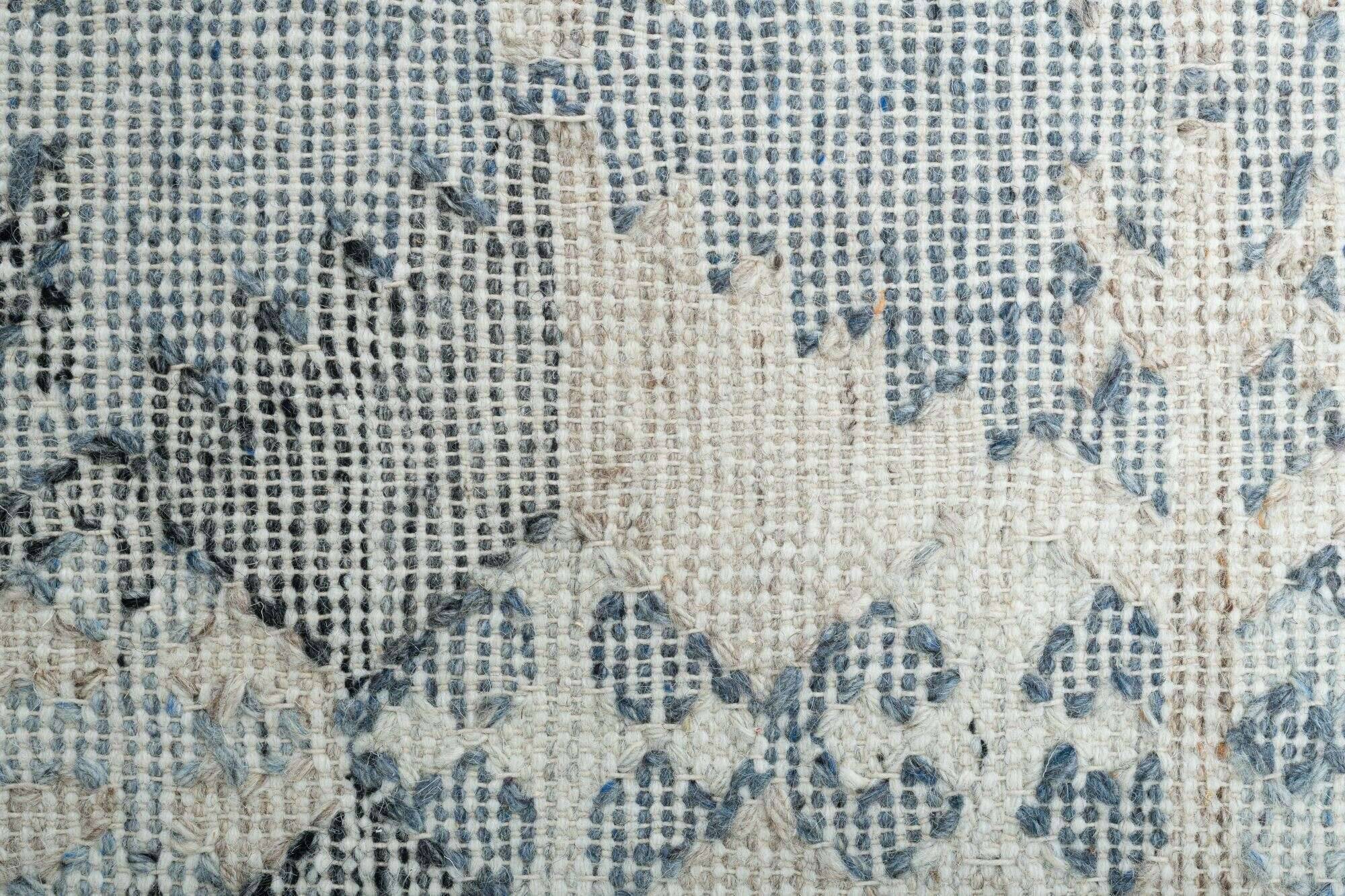 zilch_zo-3906-19_703bluemulti_427749_3 Handwebteppich Zilch Schurwolle Kelim Modern Blau 160x230cm