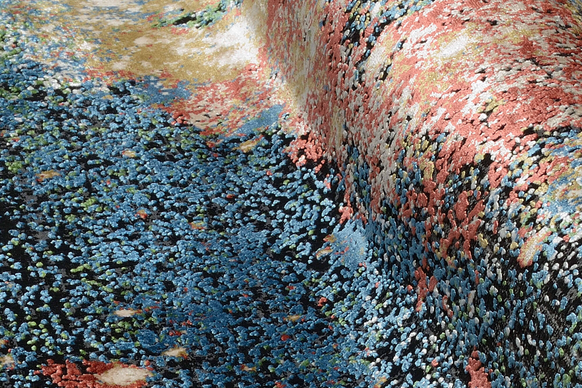 LUX04-598-6 LUXURY FOUR Moderner Design Teppich mit farbbrillanter Modalfaser