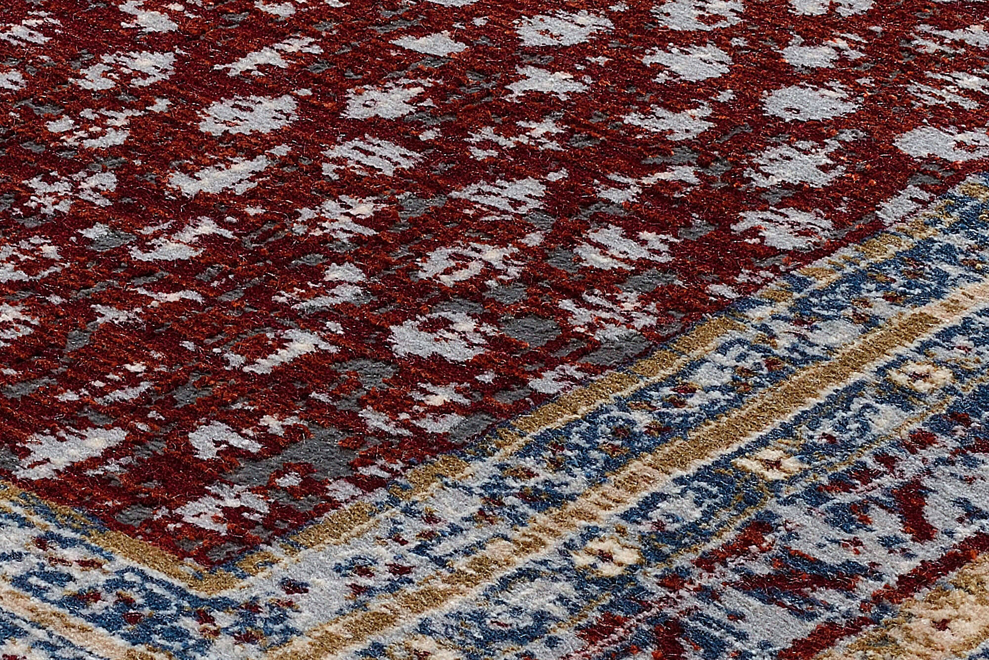 GLA19-199-7 POINTS Klassischer Vintage Teppich aus Modalfaser mit Glanz Effekt