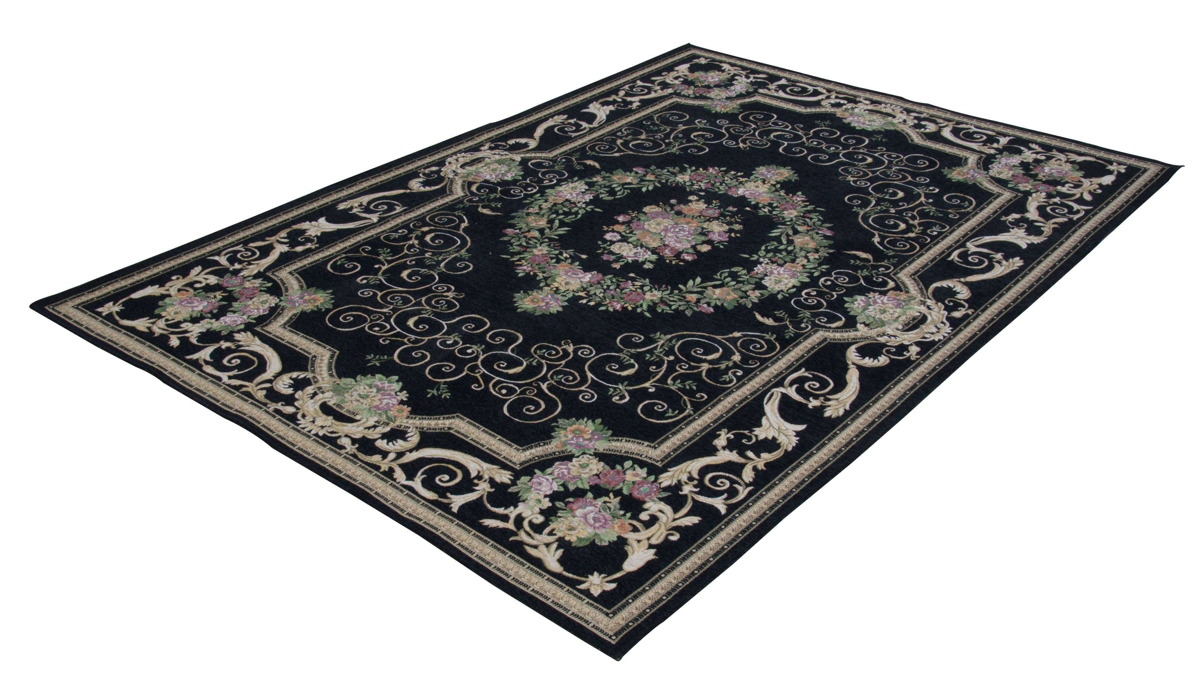Flomi_Florentina_600black_406952_2-1 Flomi Florentina Teppich Flachgwebe Teppich Blumen
