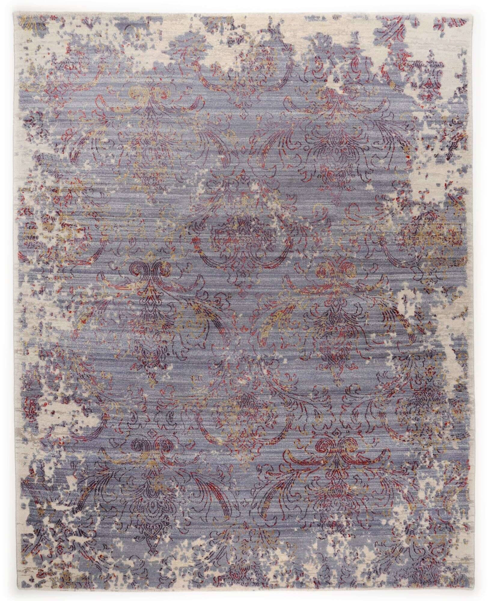 jabusilk30_c2116_559beigegrey_111126_1 Nepal Teppich Jabu Silk 30 Wolle Seide Design Teppich 243x306cm