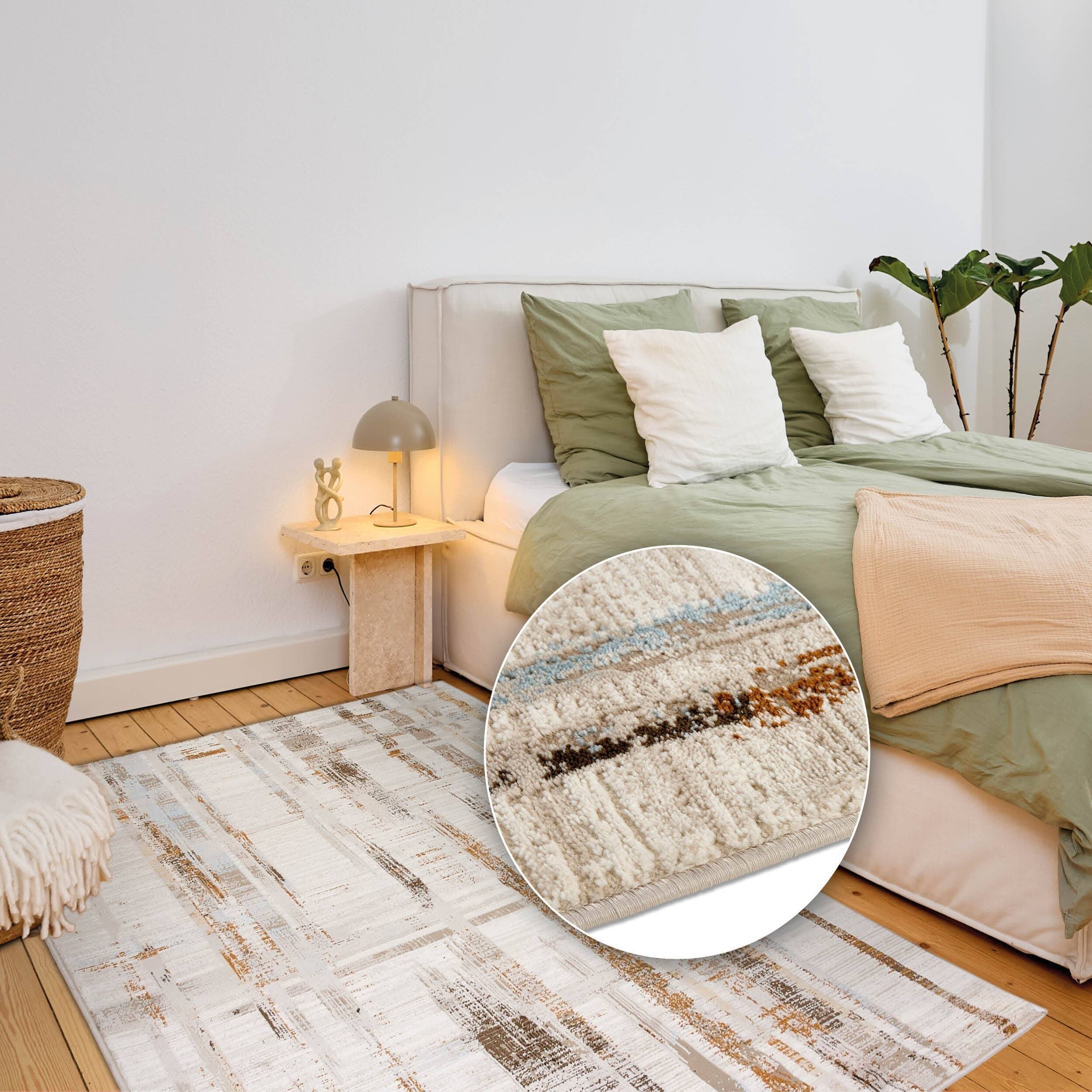 Vintageteppich Jules D.252 C. 043 Striche grau-beige Vintageteppich Jules D.252 C. 043 Striche grau-beige