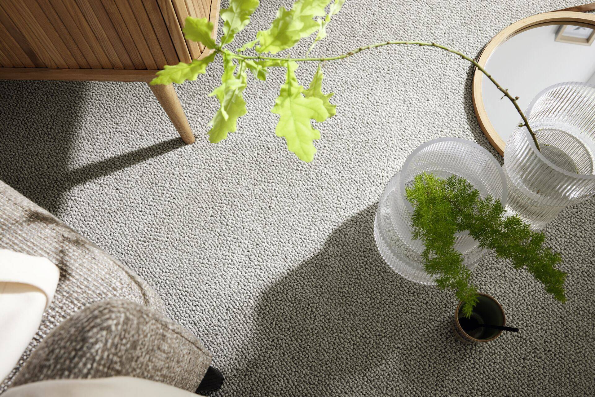 JAB ANSTOETZ Natur Teppich LUNA im Wunschmaß