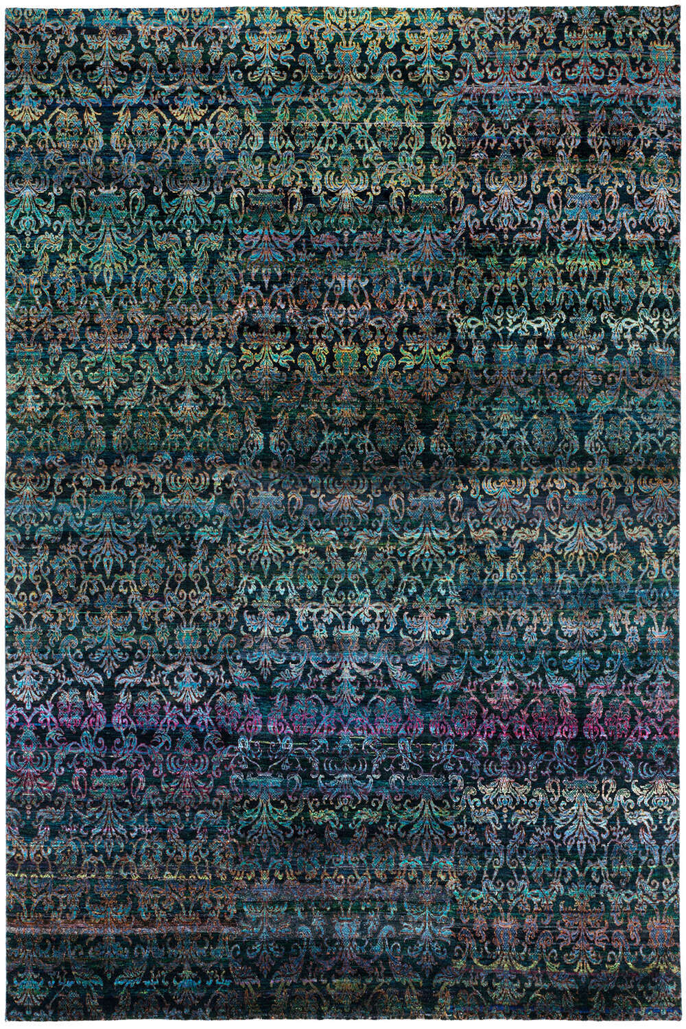 ART Design Teppich Seide grün im Wunschmaß