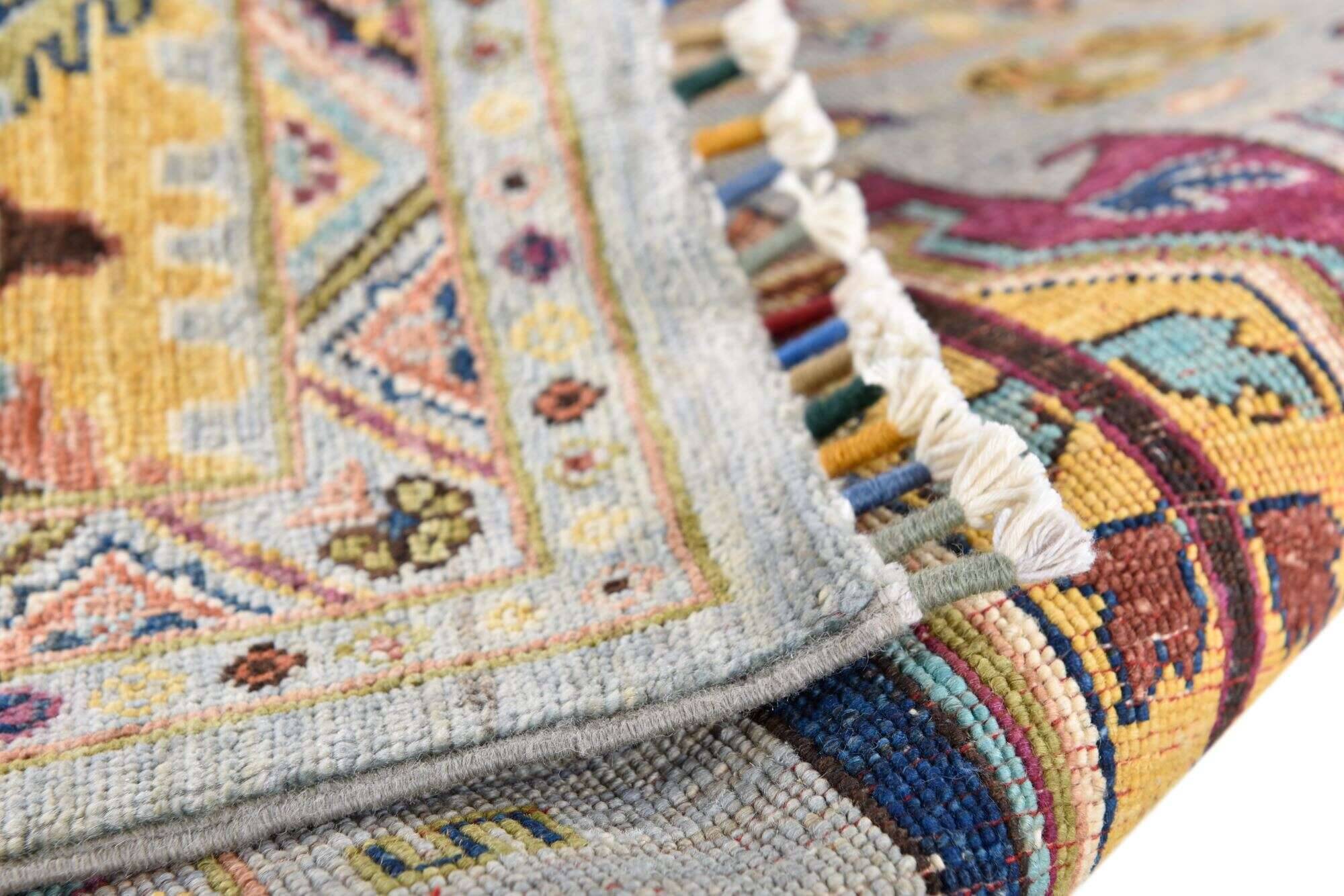 kandashah_1439_653greymulti_427155_9 Kandashah Orient Teppich 154x209cm Handgeknüpft Hochwertig