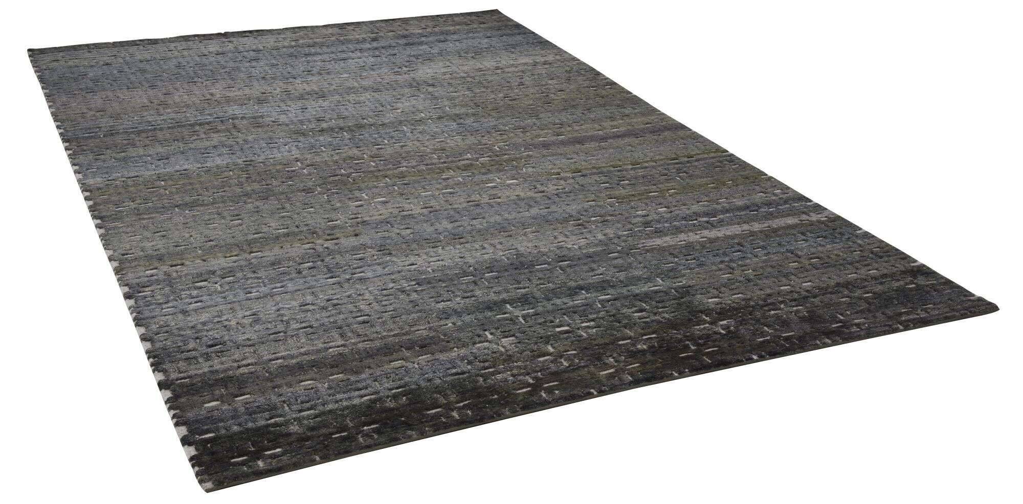 sumakspezial_c611_308darkgreen_407455_2 Teppich Design Sumak Spezial Handgeknüpft Seide grün 161x231 cm