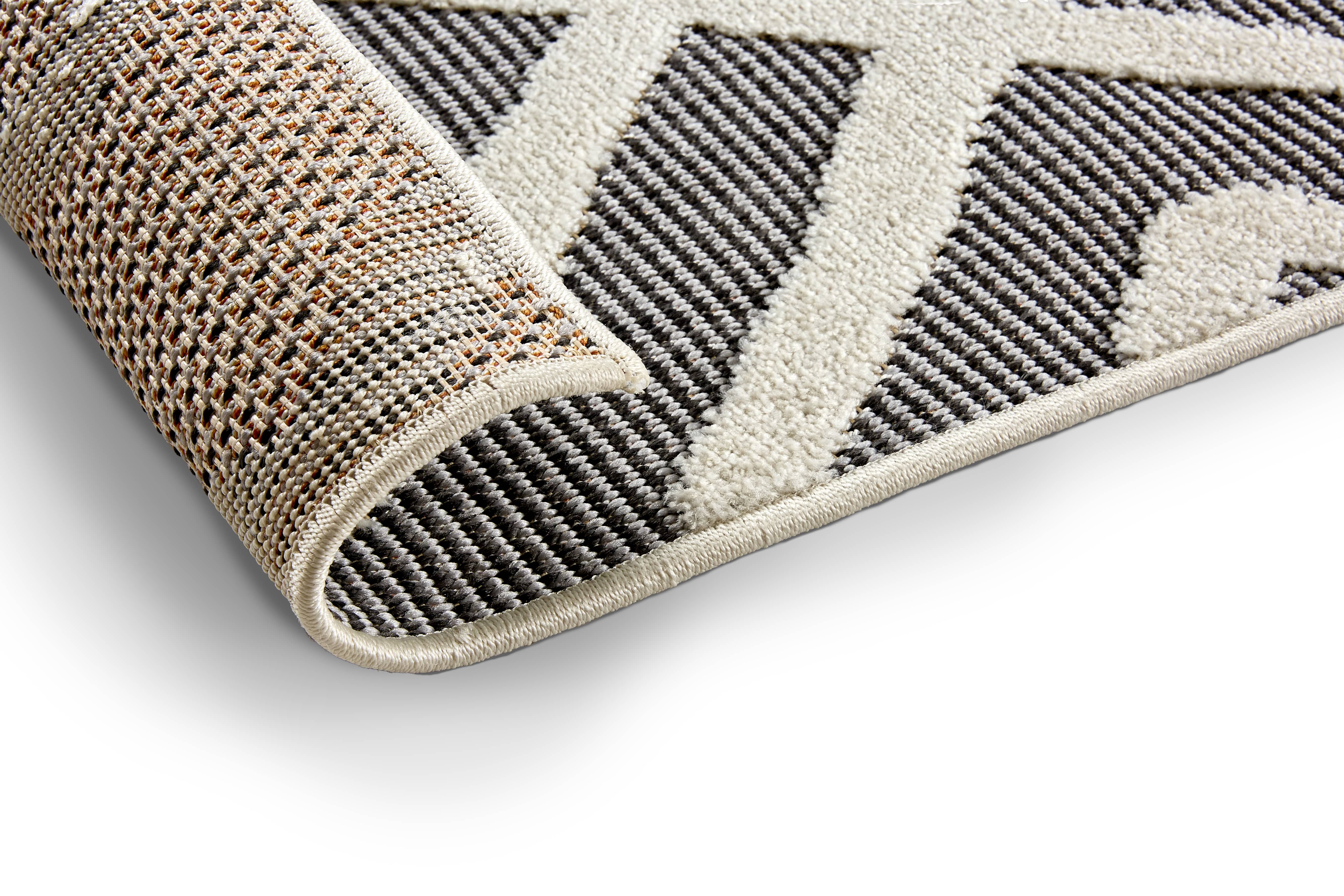 In- und Outdoor Teppich Serina D.252 C.004 Ethno grau/weiß In- und Outdoor Teppich Serina D.252 C.004 Ethno grau/weiß