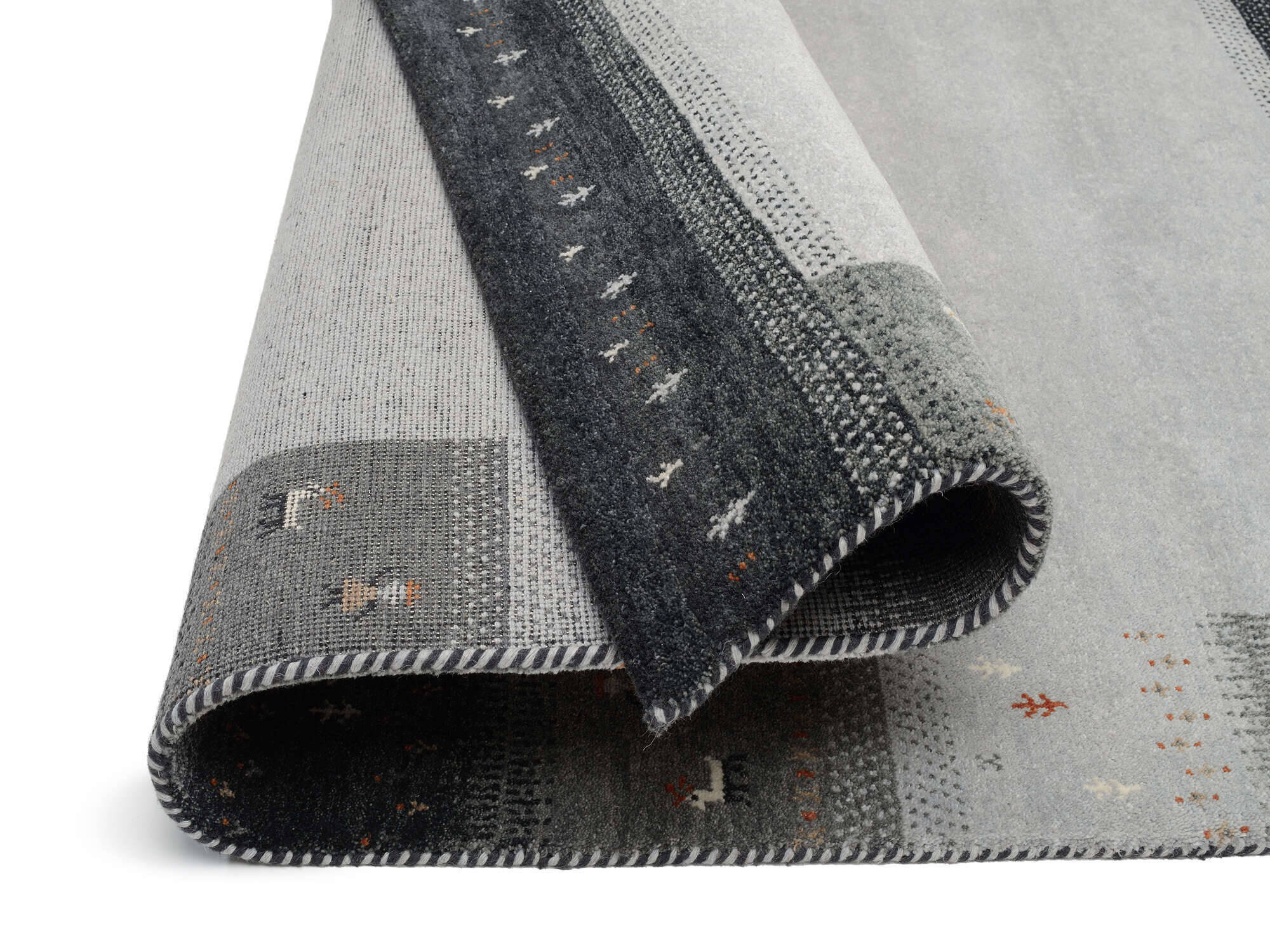 INT04-448-4 Teppich Intense Mala Gabbeh Design Handgeknüpft Schurwolle