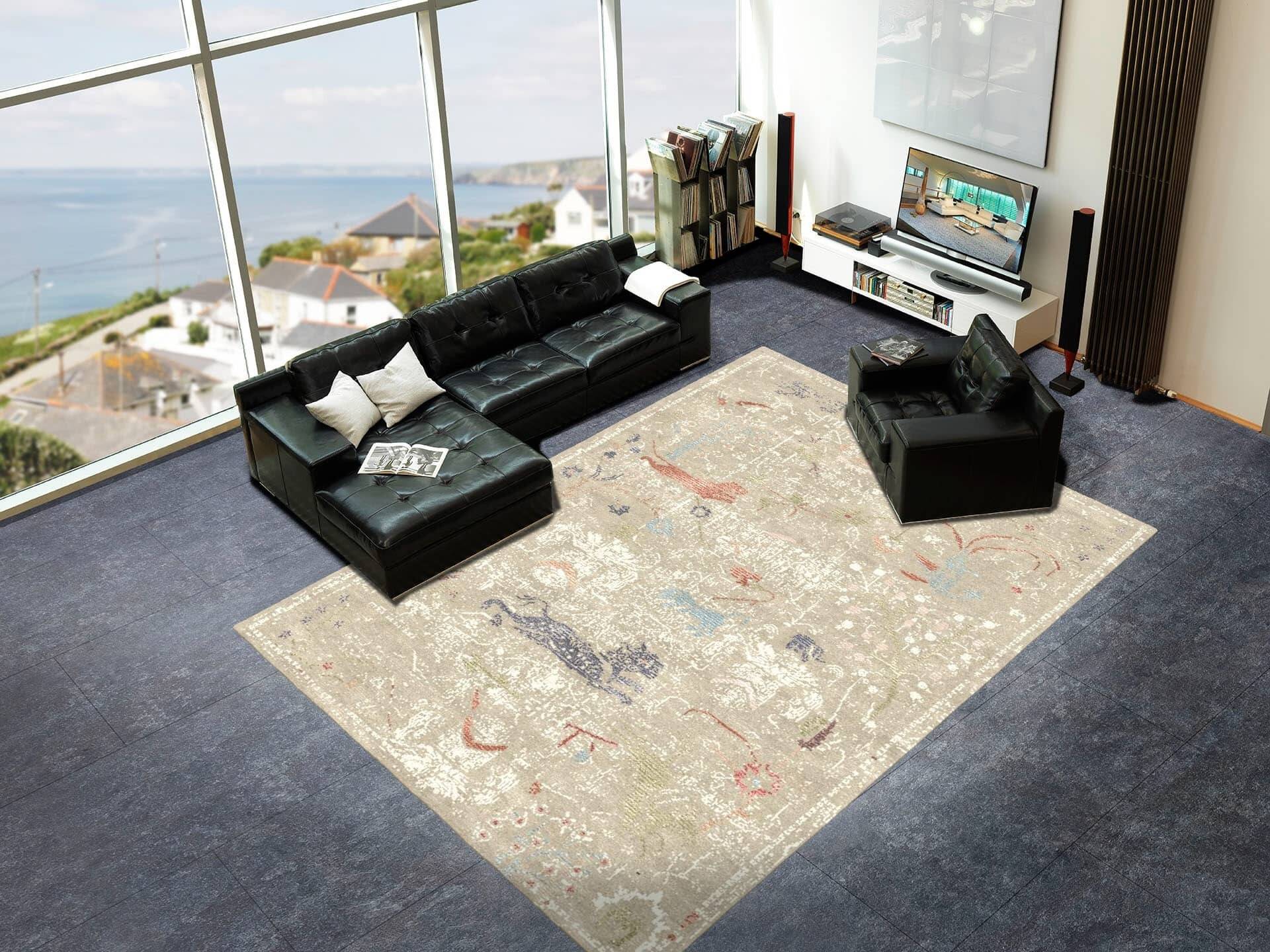 Makalu Nepal Teppich Antique M189 Handgetuftet im Wunschmaß Makalu Nepal Teppich Antique M189 Handgetuftet im Wunschmaß