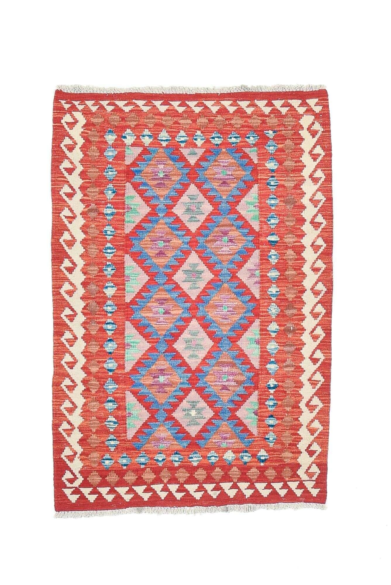tablashah_1761_800multicolor_434912_1 Kelim Teppich Tablashah Handgewebt Schurwolle bunt 086x131cm