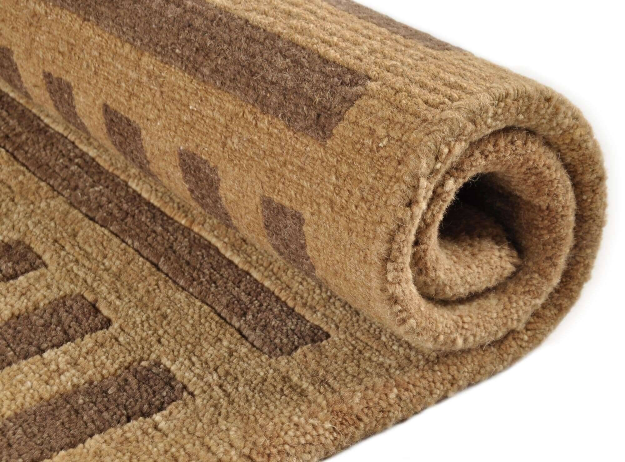 Talonga_RS501_505brownmulti_423874_11 Talonga Nepalteppich ca: 162 x 239 cm Handgeknüpft