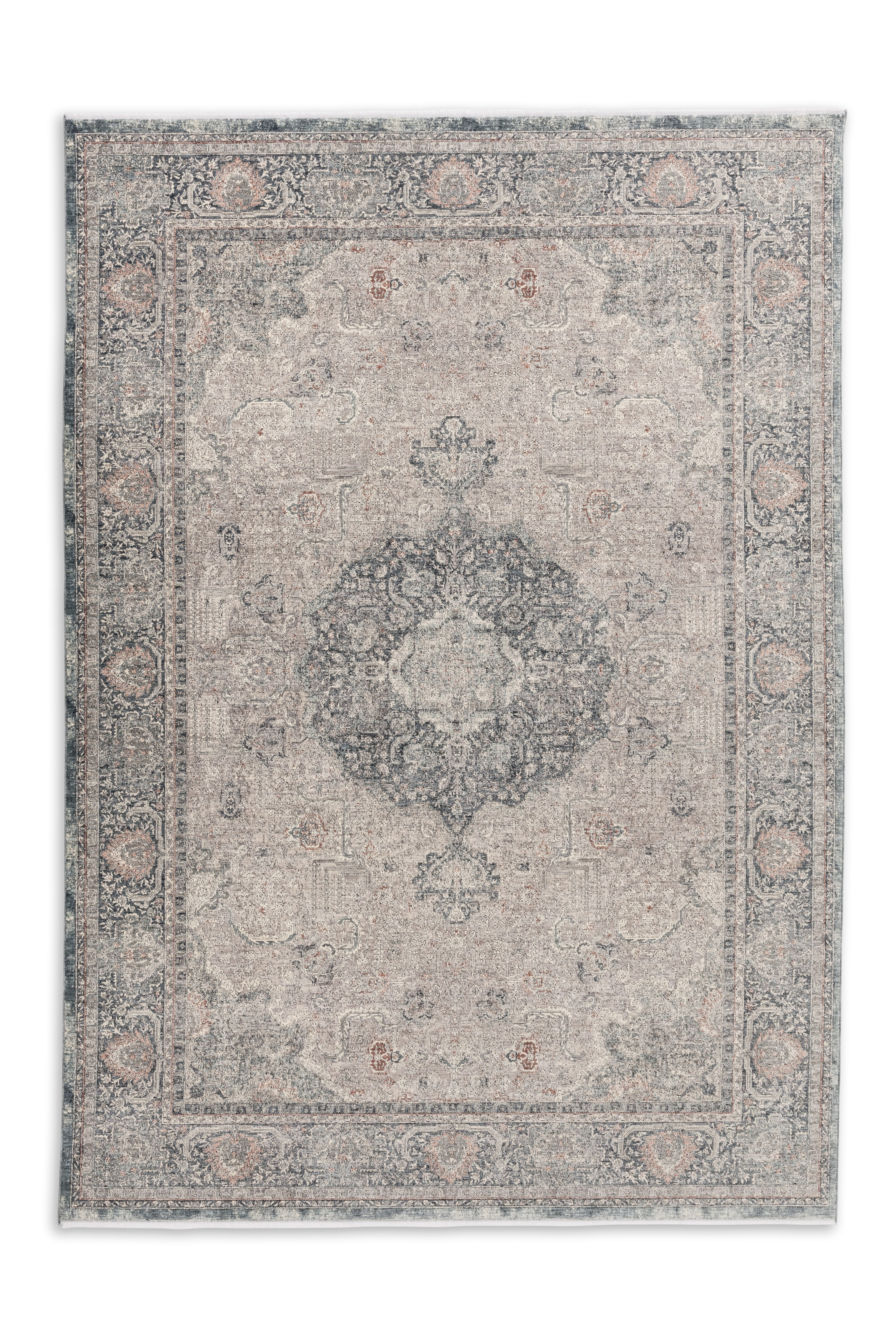 Tropea ca.200x290cm D.243 C.020 Medaillon blau