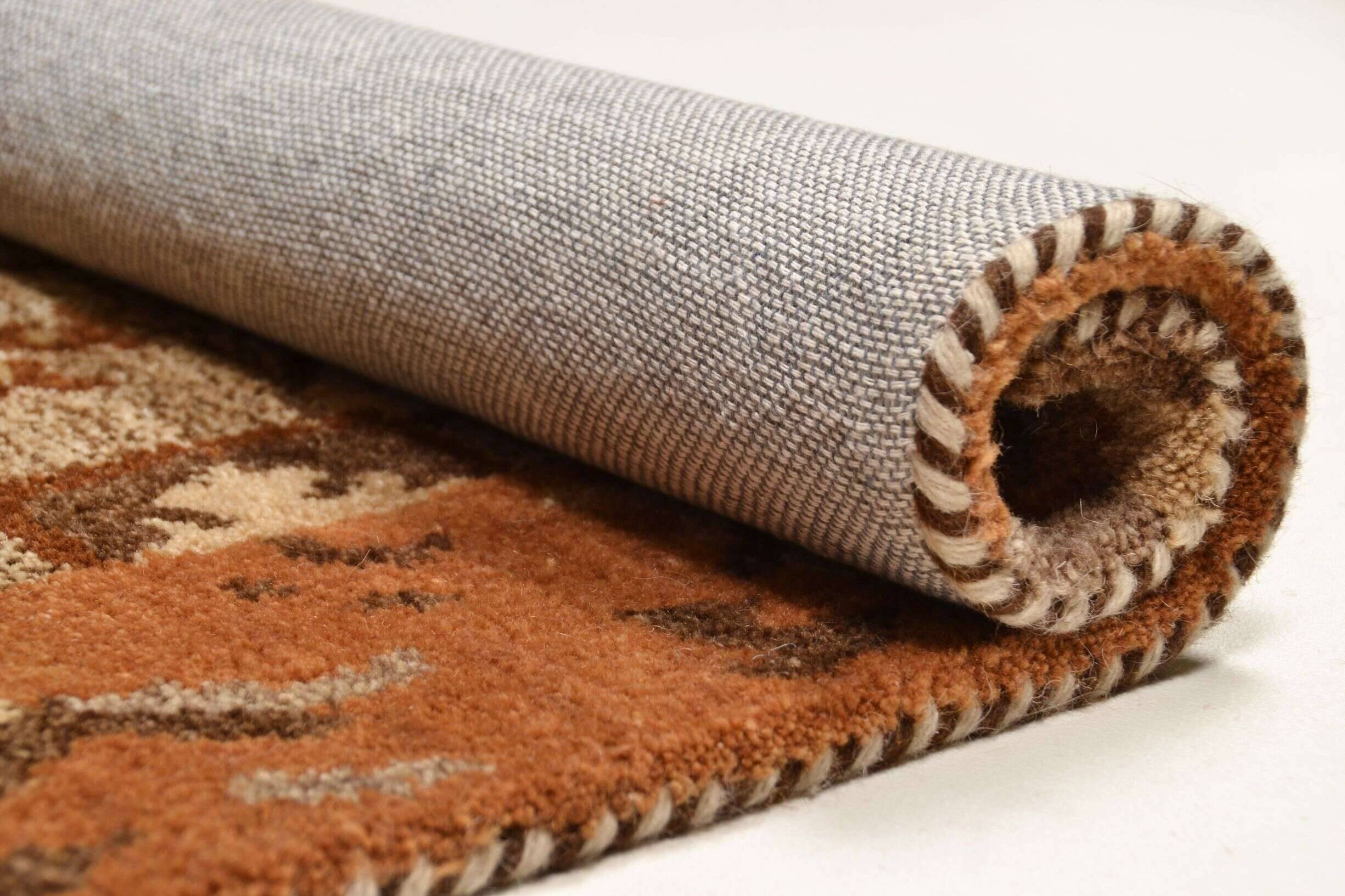 Fauna_zo93115_550brownmulti_403488_9 Fauna Patchwork Teppich Handtuft Wolle im Wunschmaß
