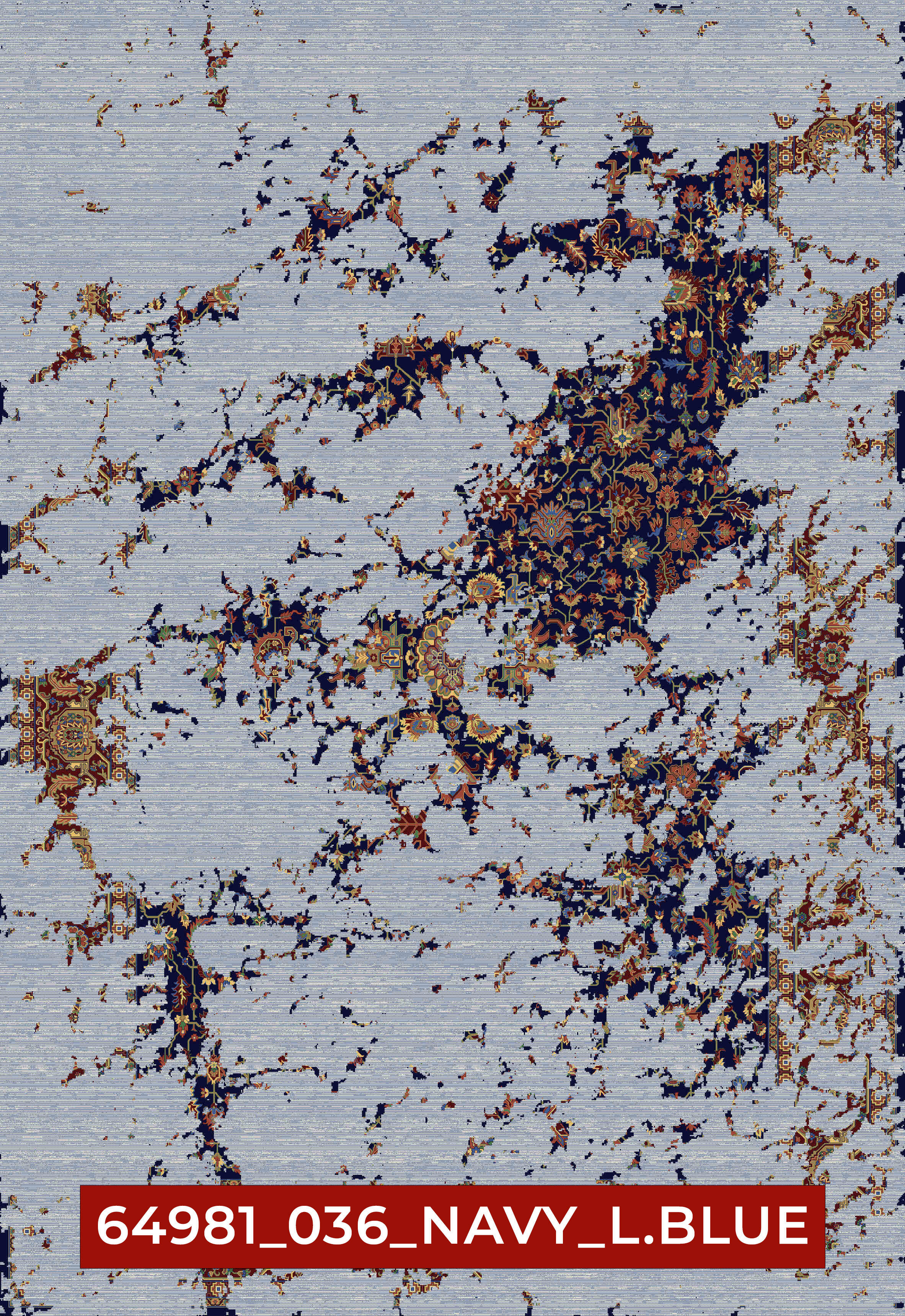 Modern Orientteppich 200x300 cm blau-multi "EINZELSTÜCK" Modern Orientteppich 200x300 cm blau-multi "EINZELSTÜCK"