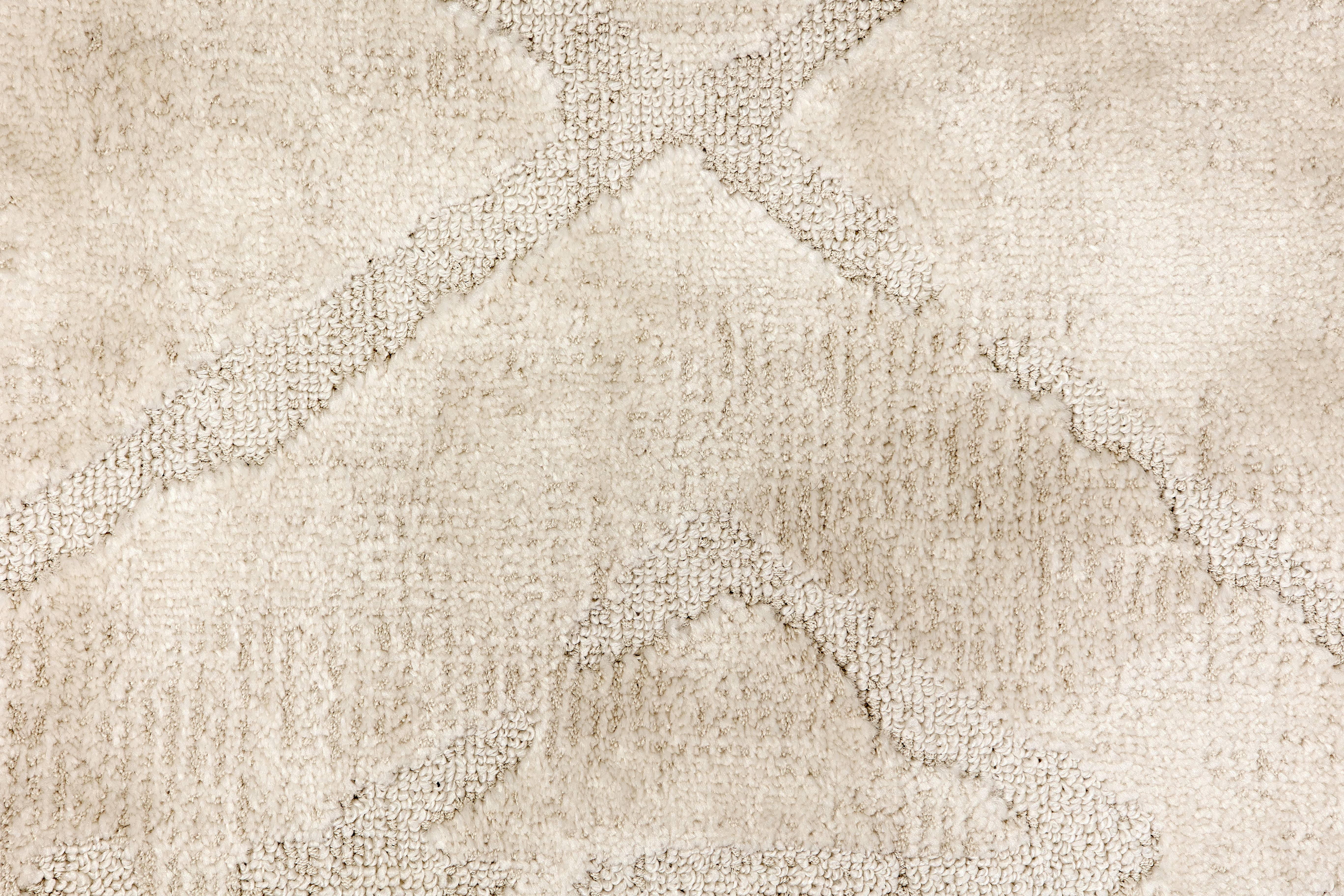 Wohnteppich Lou D.252 C.006 Rauten creme