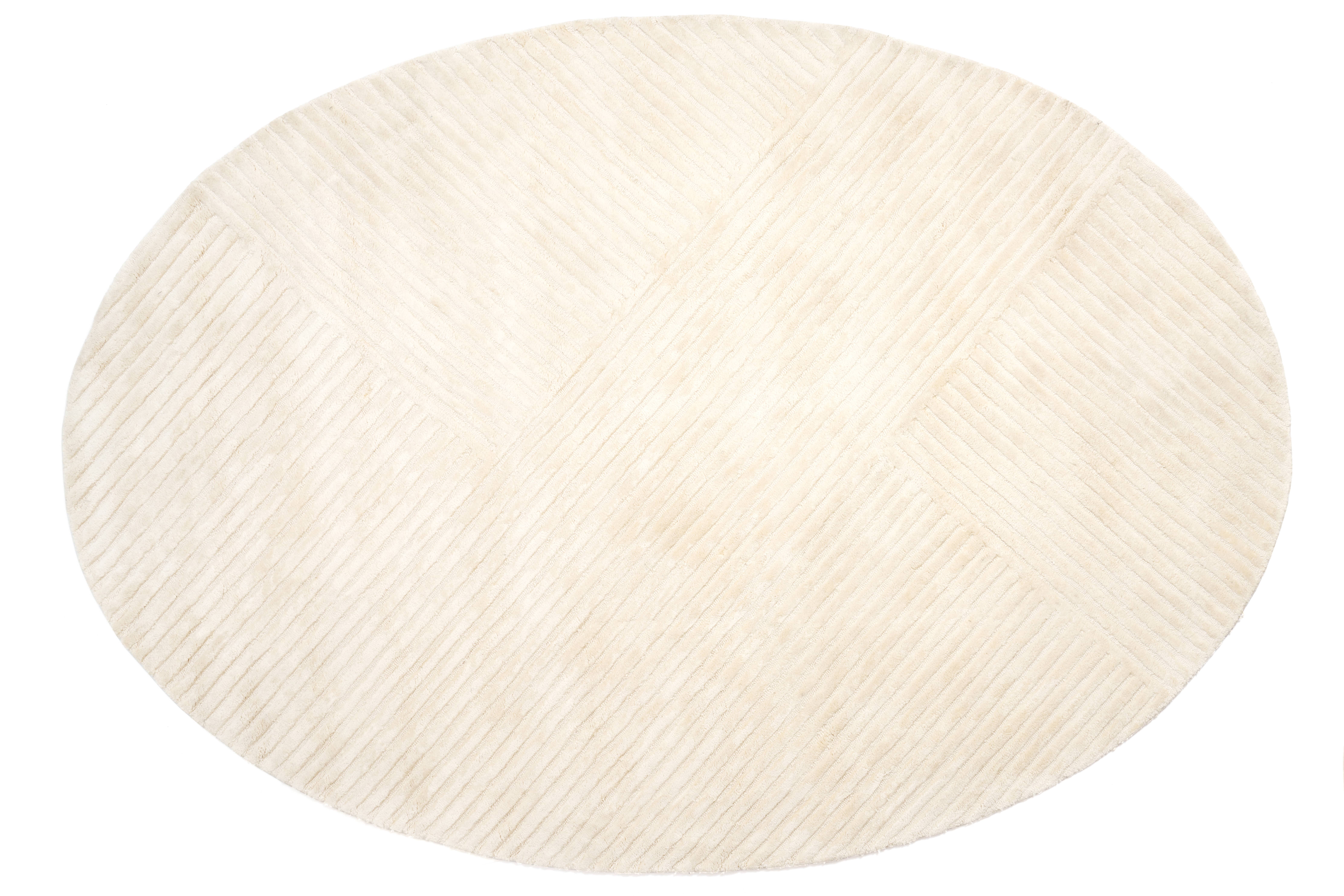 Moderner Teppich SIERRA IVORY OVAL Moderner Teppich SIERRA IVORY OVAL