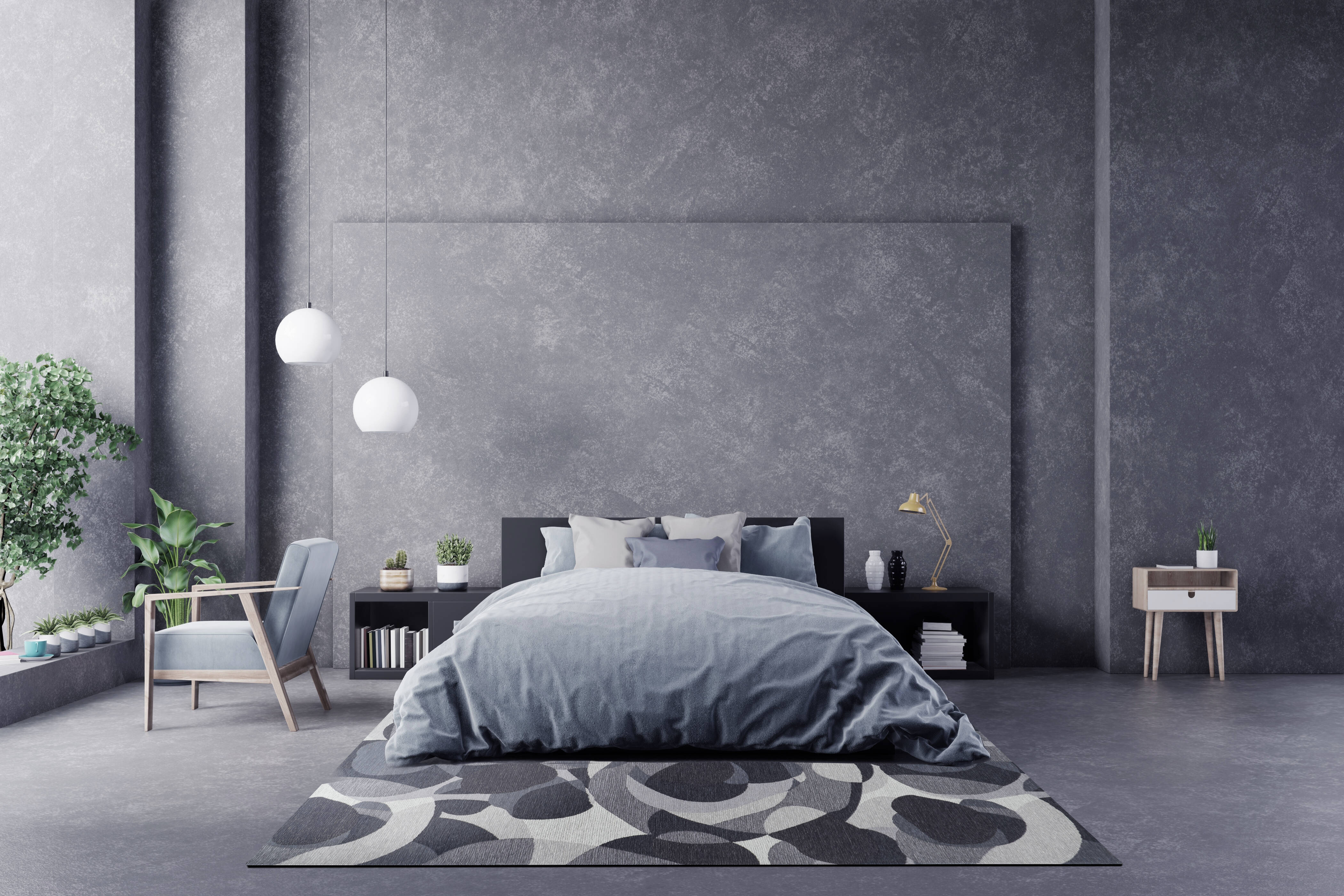 Moderner Teppich MARE BLUE - Waschbarer Teppich Moderner Teppich MARE BLUE - Waschbarer Teppich