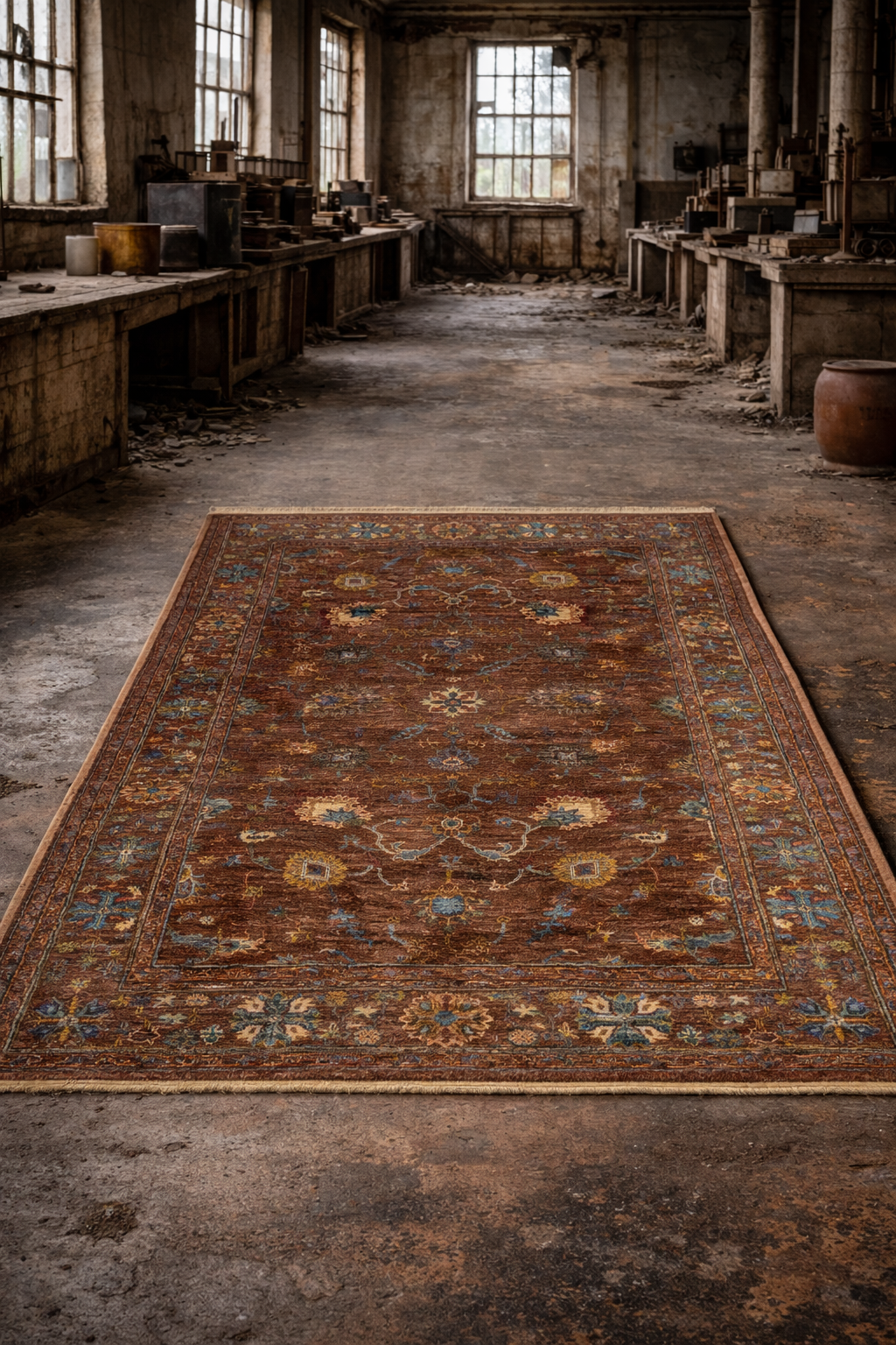 Rubin Orientteppich Handgeknüpft 170 x237 cm Schurwolle Rubin Orientteppich Handgeknüpft 170 x237 cm Schurwolle