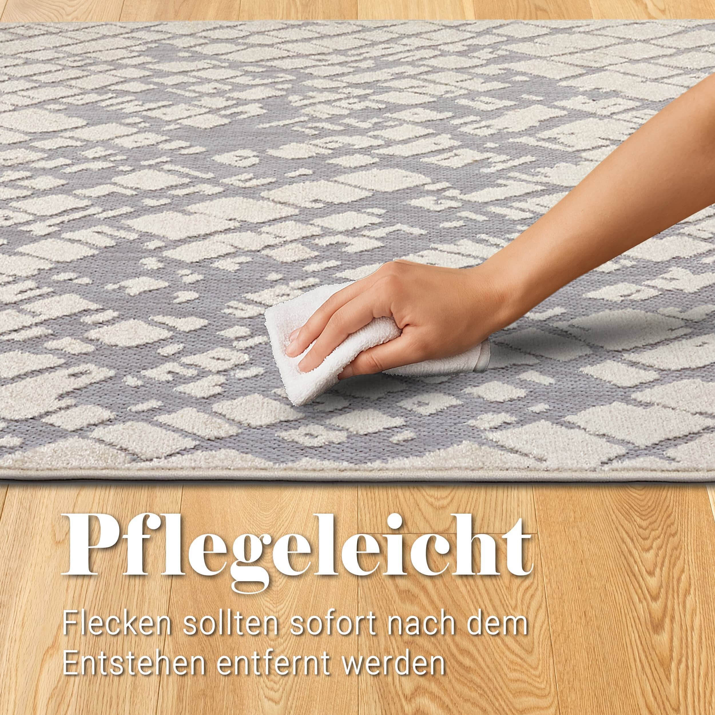 In- und Outdoor Teppich Serina D.254 C.004 Striche grau/weiß In- und Outdoor Teppich Serina D.254 C.004 Striche grau/weiß