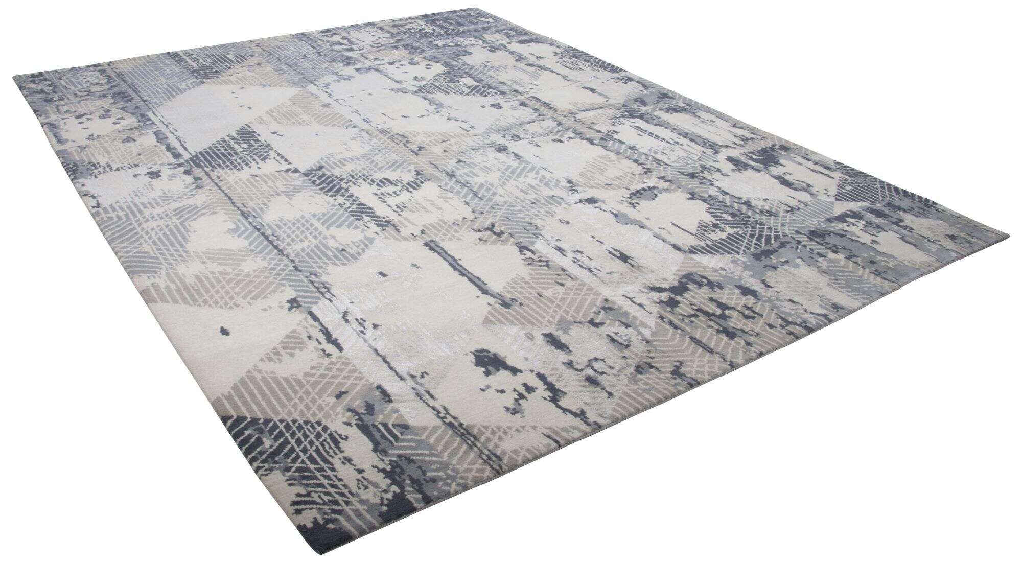 Nepal Teppich Jabu Silk 30 Wolle Seide Design Teppich 245x307cm
