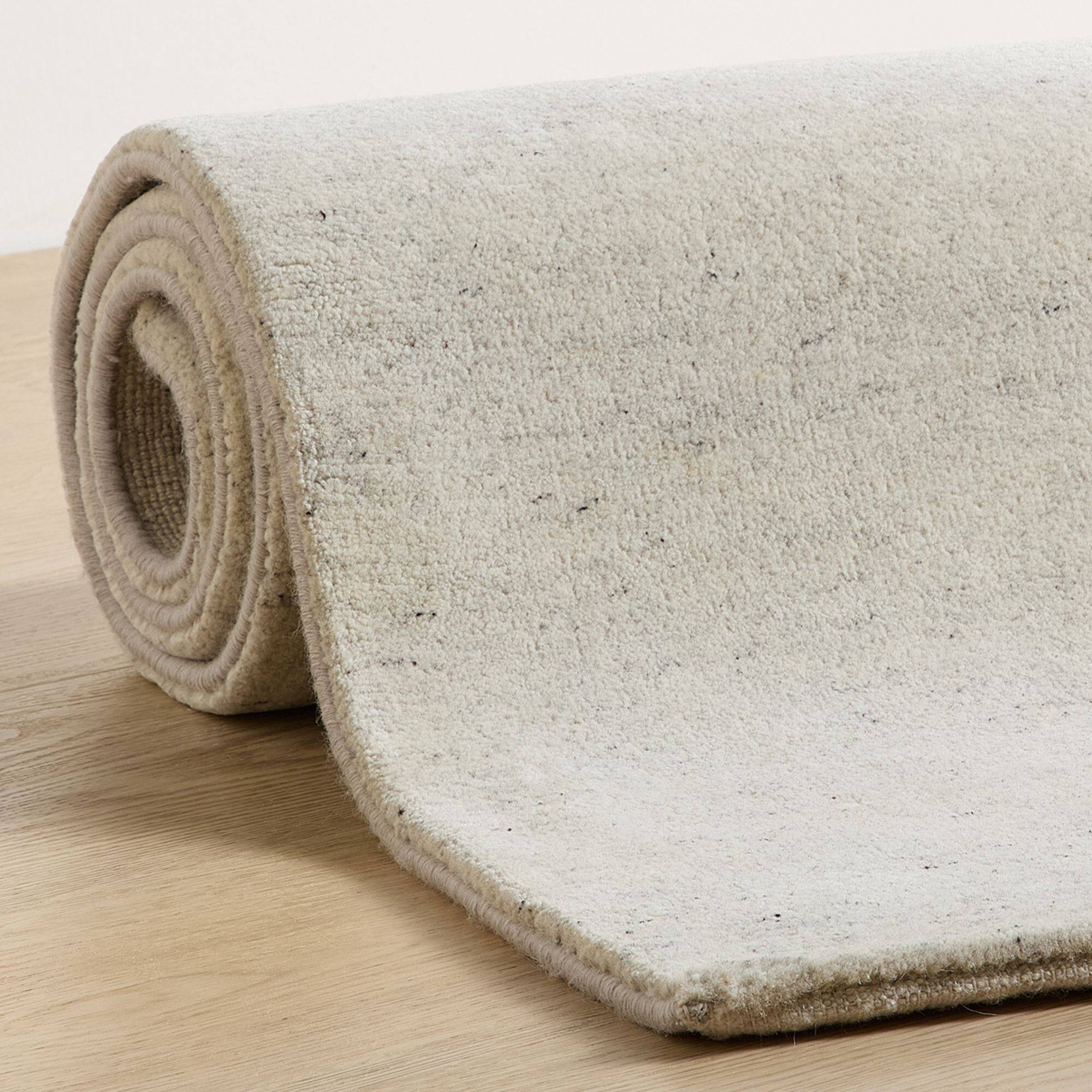 Natur Pur Teppich "Heaven" einfarbig in hell/grau Natur Pur Teppich "Heaven" einfarbig in hell/grau