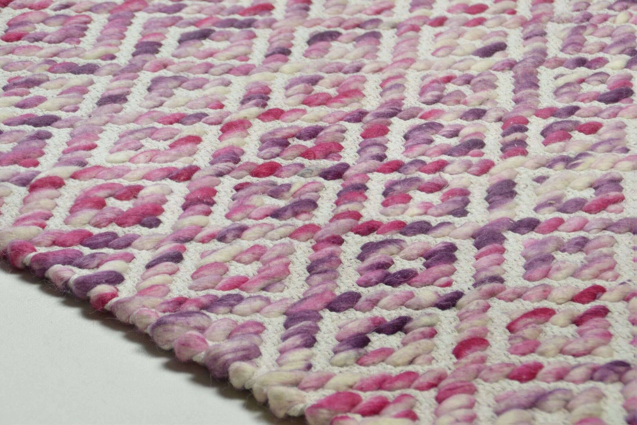Smoothcomfort_diamond_berry_404507_3 Smooth Comfort Diamond Handwebteppich lila Natur Teppich