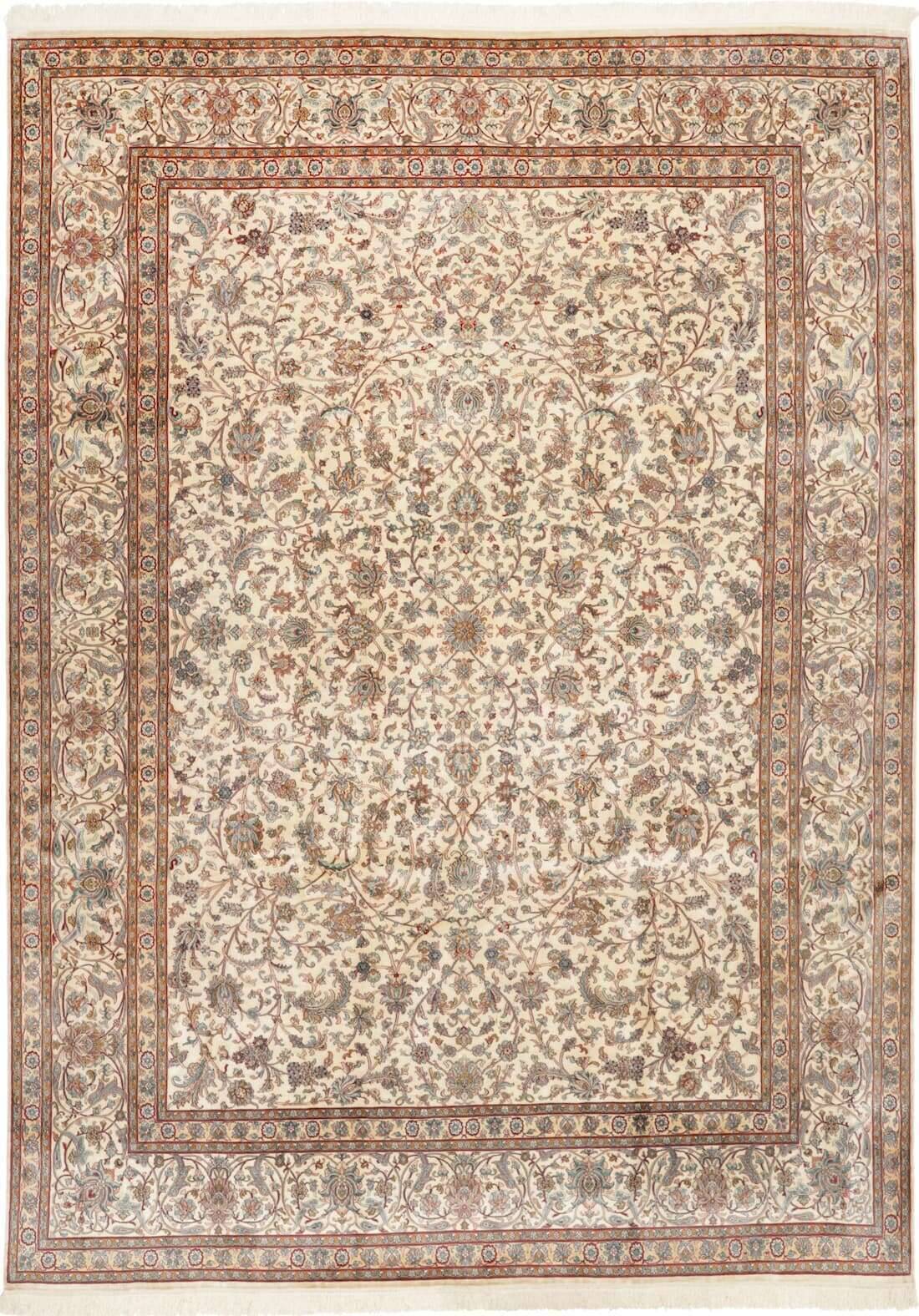 00001RSN370374 Teppich Kashmir Seide 24/24 Knüpfung 242x337 cm