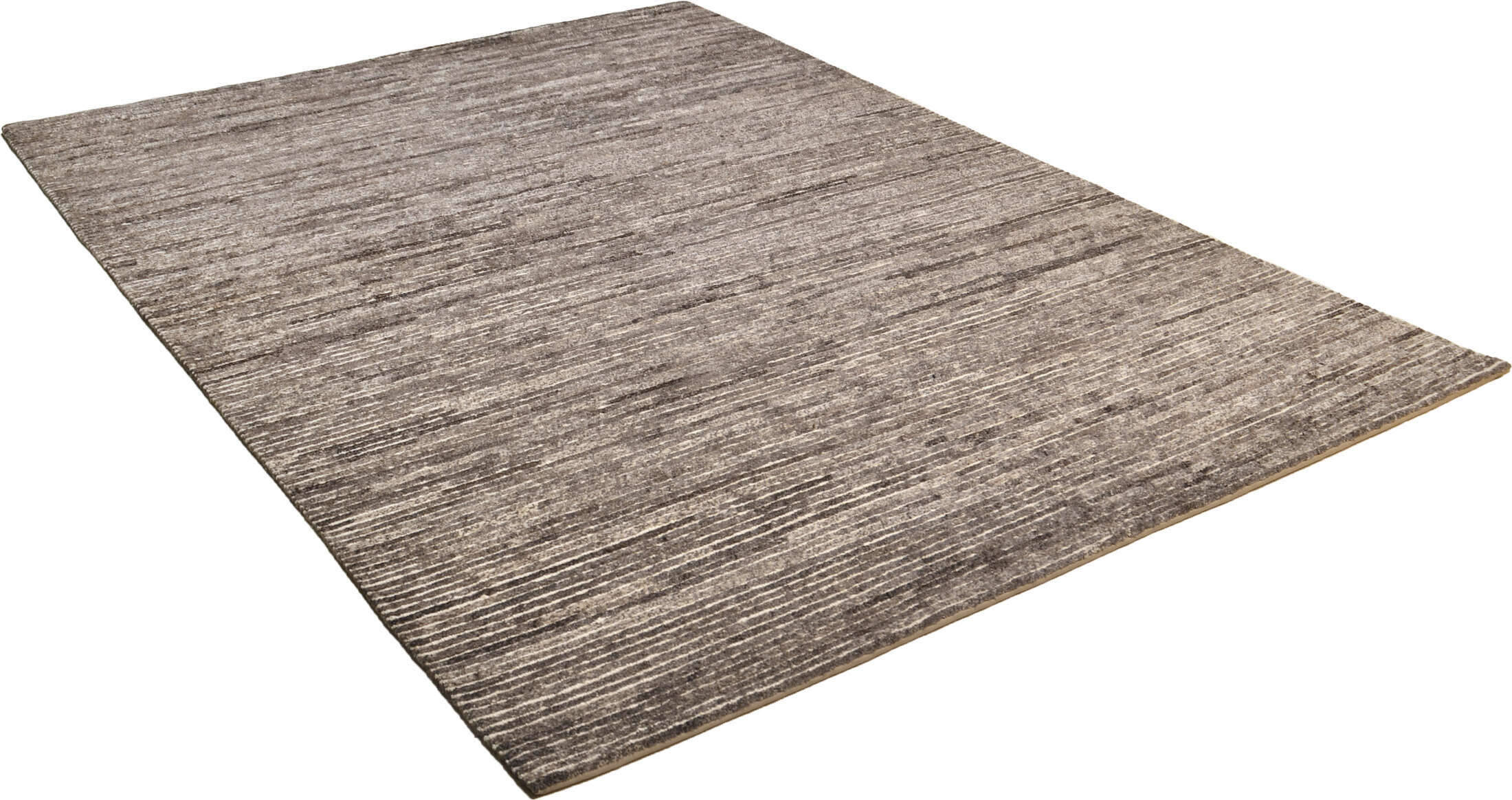 TalongaRib_C333_500brown_2 Talonga Rib C333 Nepal Teppich Handgeknüpft reine Schurwolle