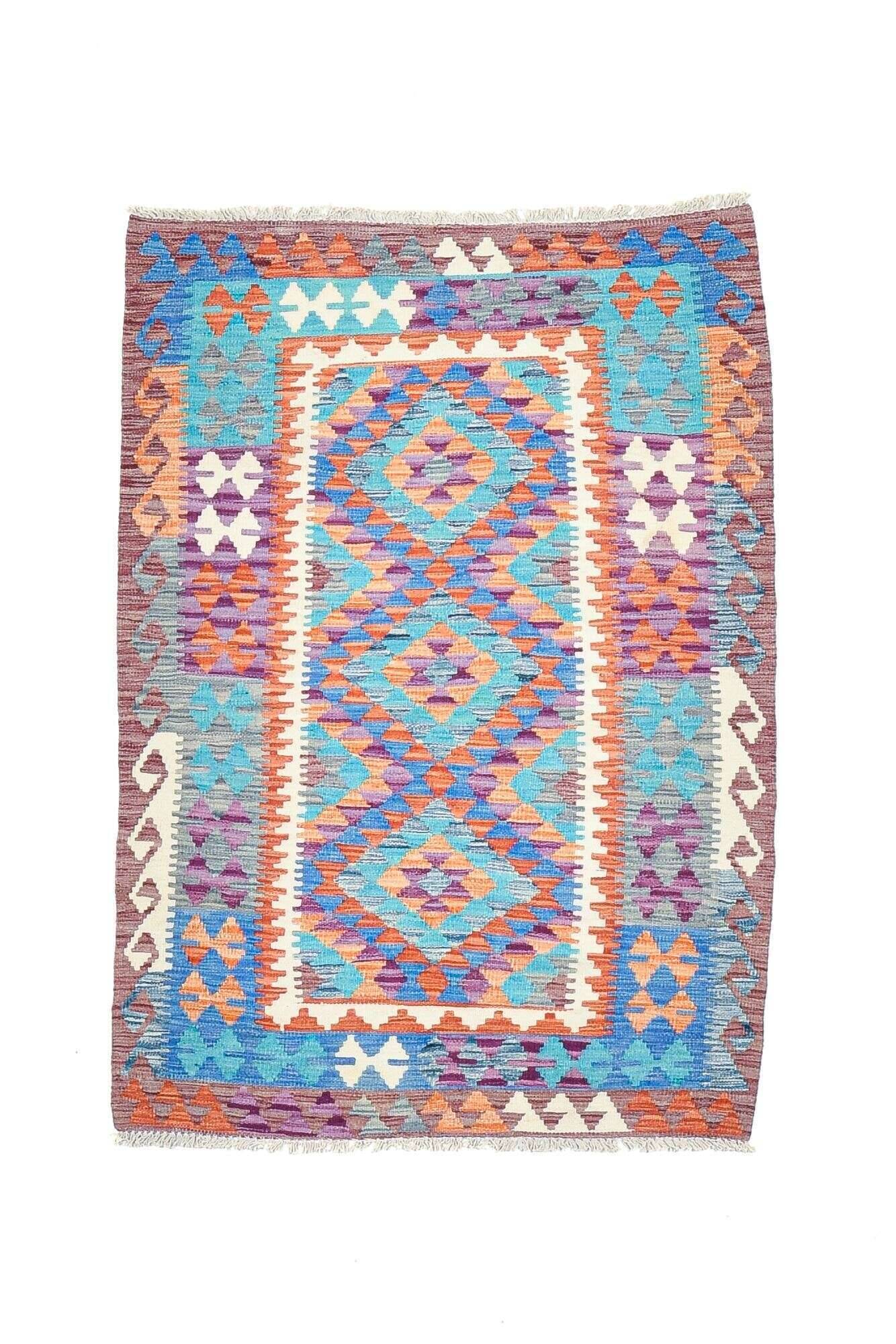 tablashah_3161_800multicolor_434931_1 Kelim Teppich Tablashah Handgewebt Schurwolle bunt 107x151cm