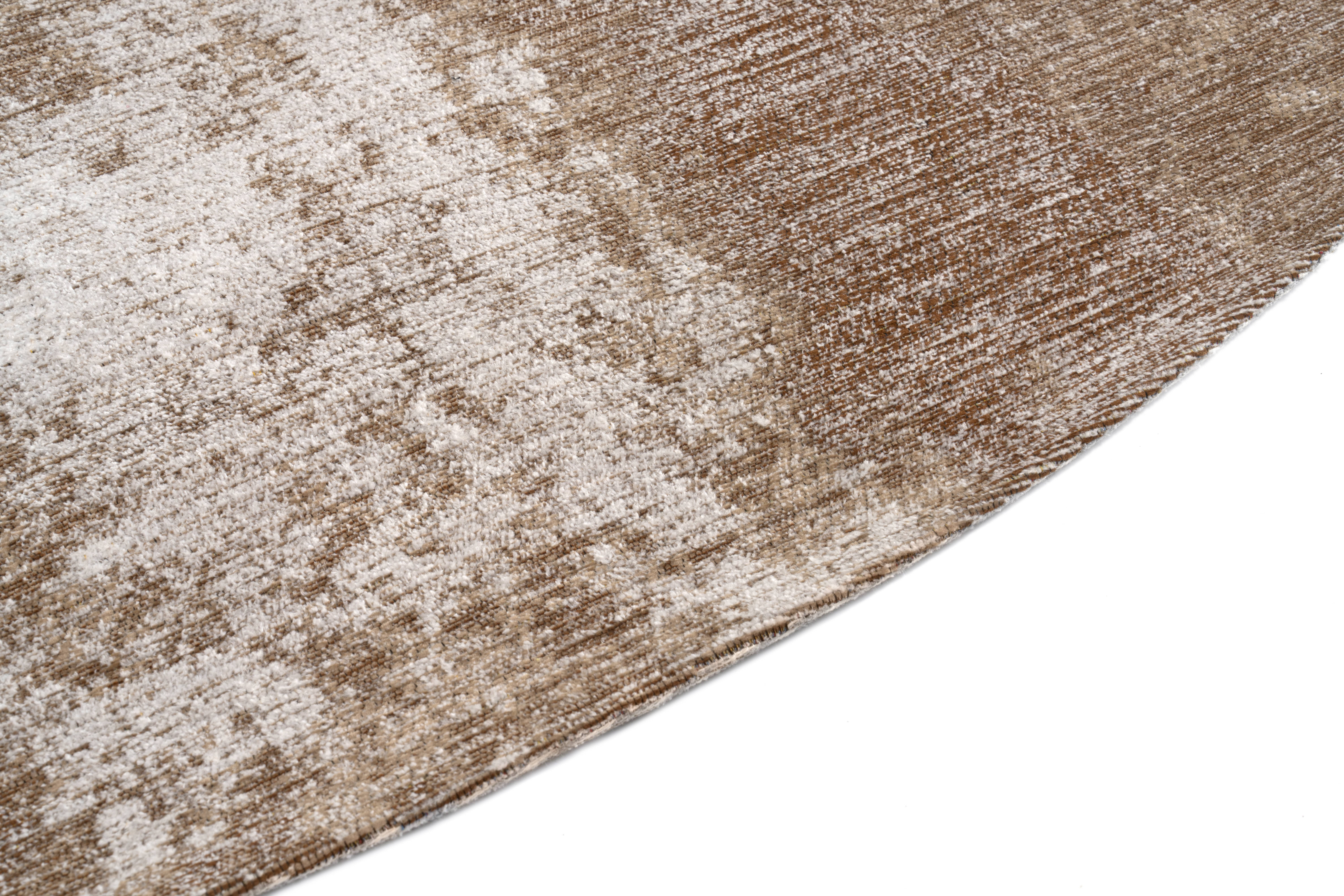 Moderner Teppich Rust Cooper rund 200cm