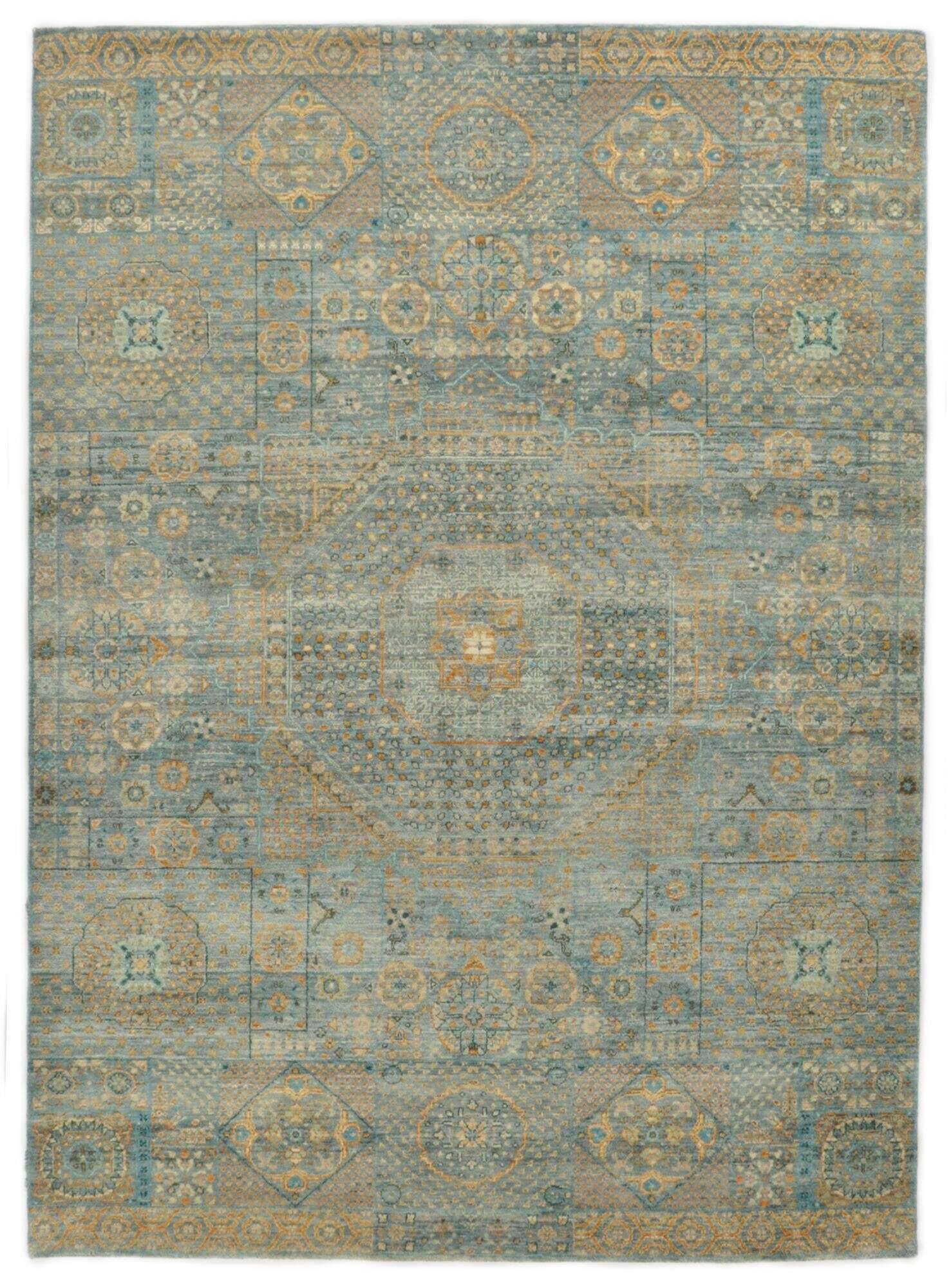 hindustansuperafgahn_4536_703bluemulti_420965_1 Hindustan Sumak Orientteppich im Wunschmaß