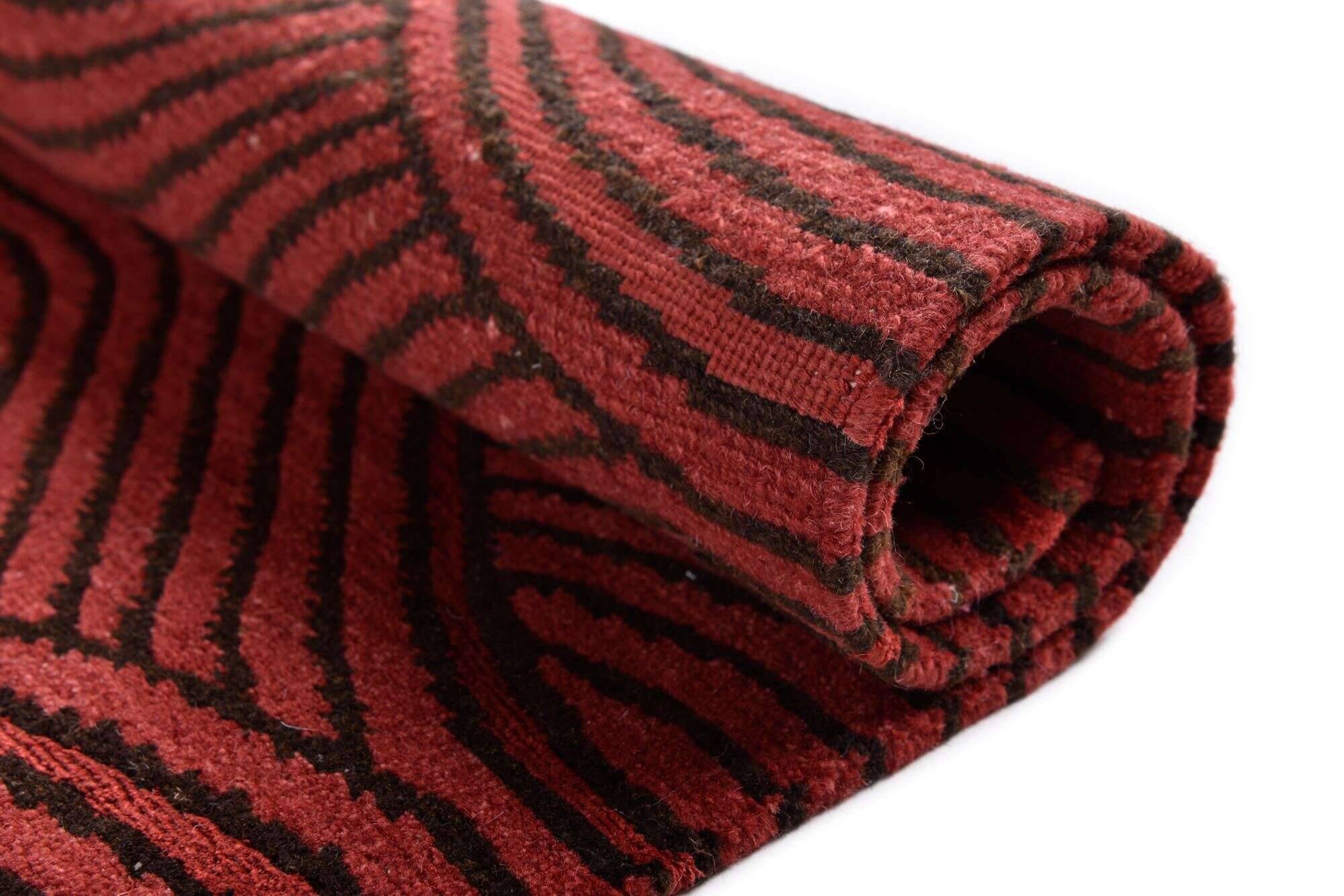 jabusilk30_ds327_201red_110687_11 Nepal Teppich Jabu-Silk 30 Nepal 160x230 cm Tibet Teppich
