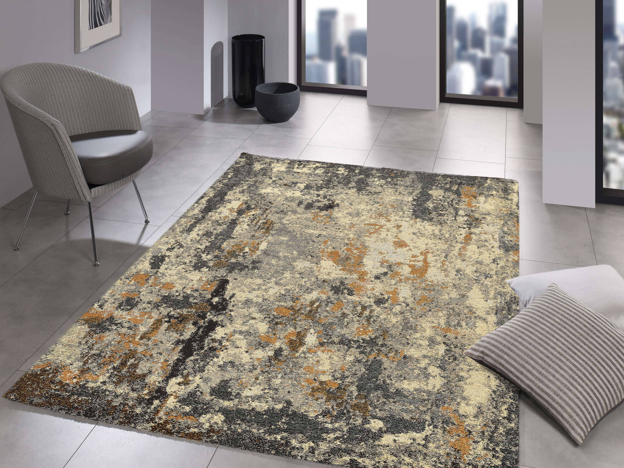 FLO04-598-1 Florentina Valeria Teppich Vintage Muster Multicolor