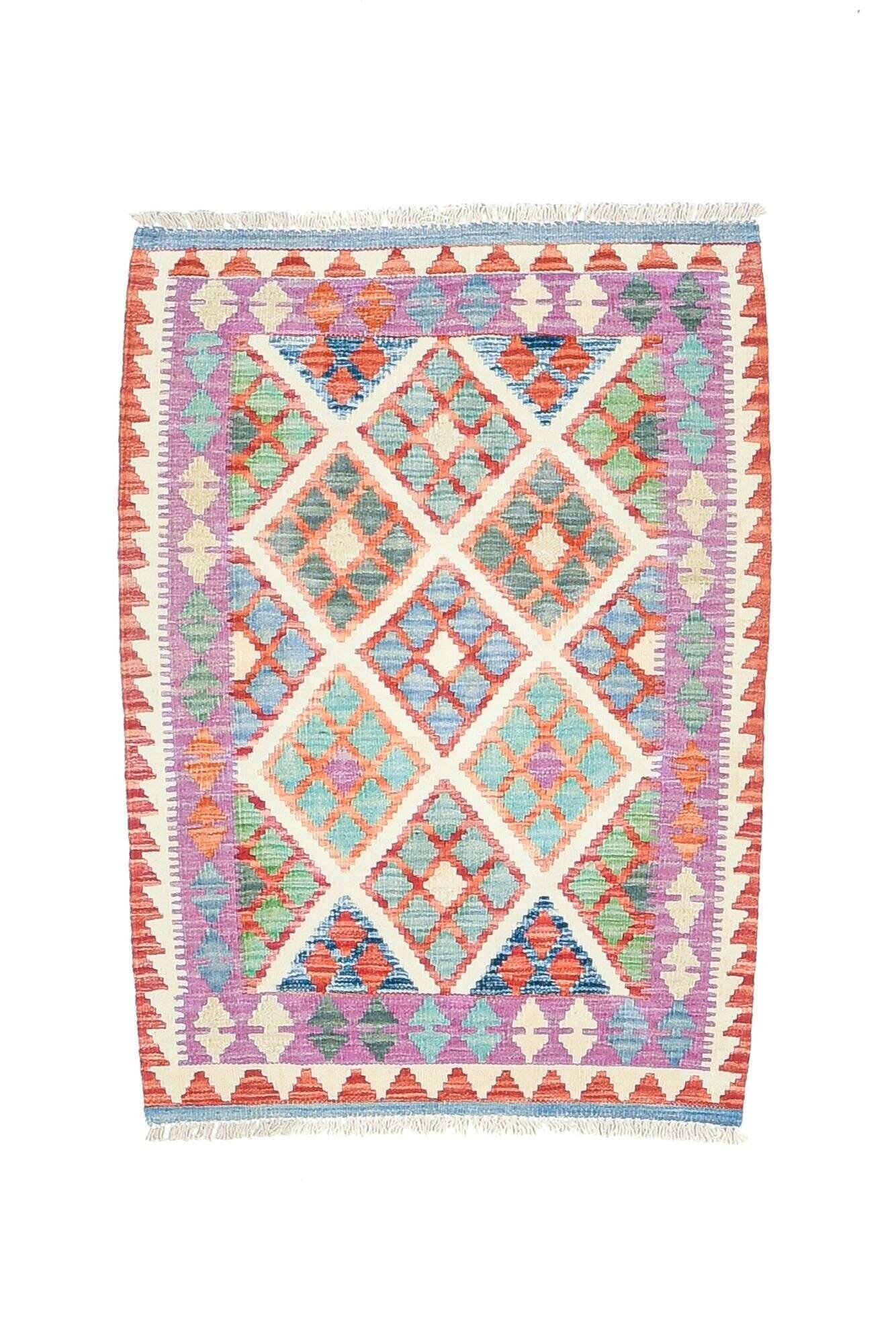 tablashah_1105_800multicolor_434909_1 Handgewebter Kelim Teppich Tablashah Schurwolle bunt 082x114cm