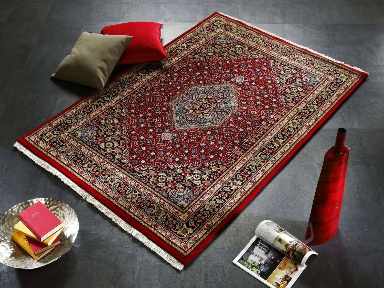 1150-915-1kzlIYAaqkCKTZ Orientteppich Himla Bidjar Handgeknüpft Teppich Natur Schurwolle