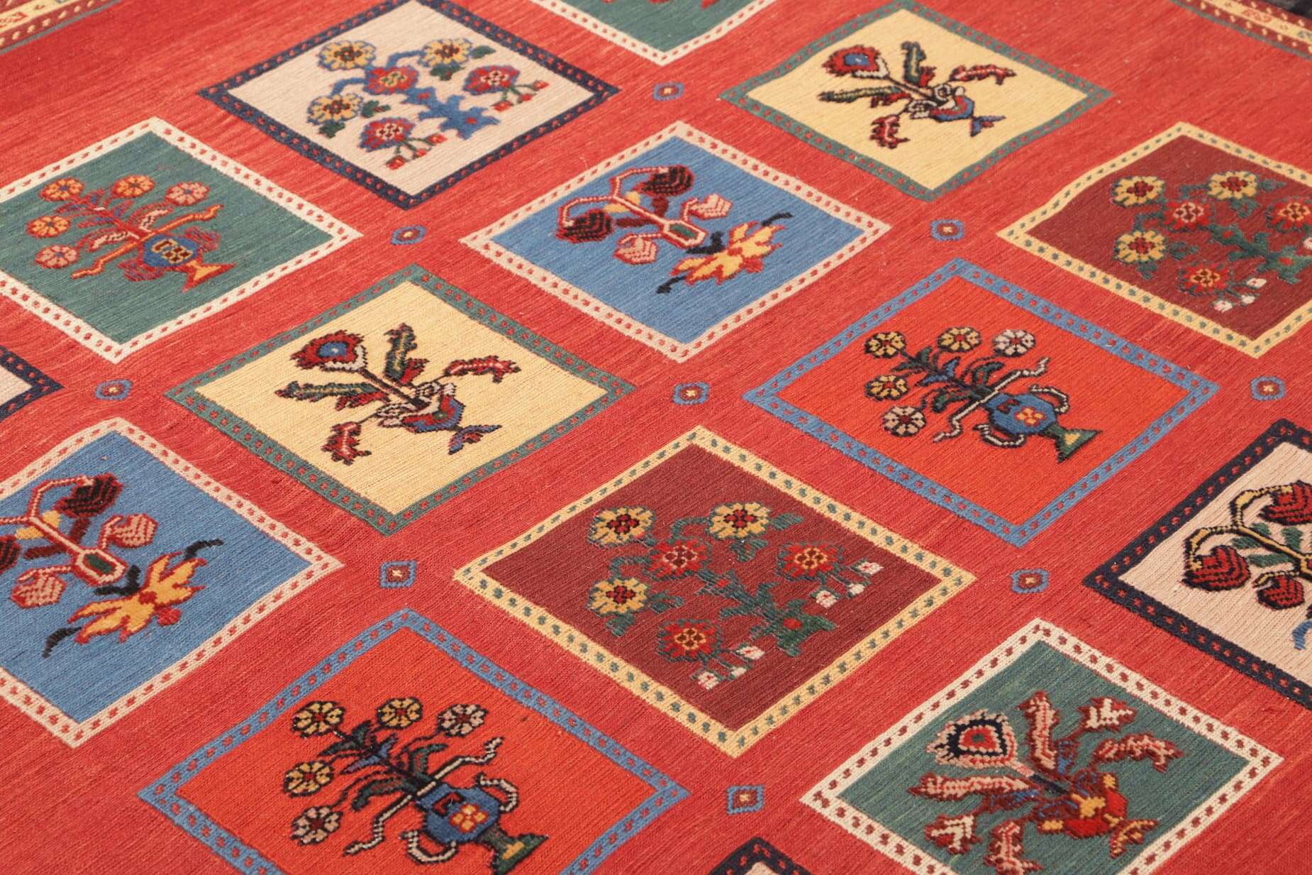 Teppich Nimbaft ca 195x200 cm Handgeknüpft Wolle Persien