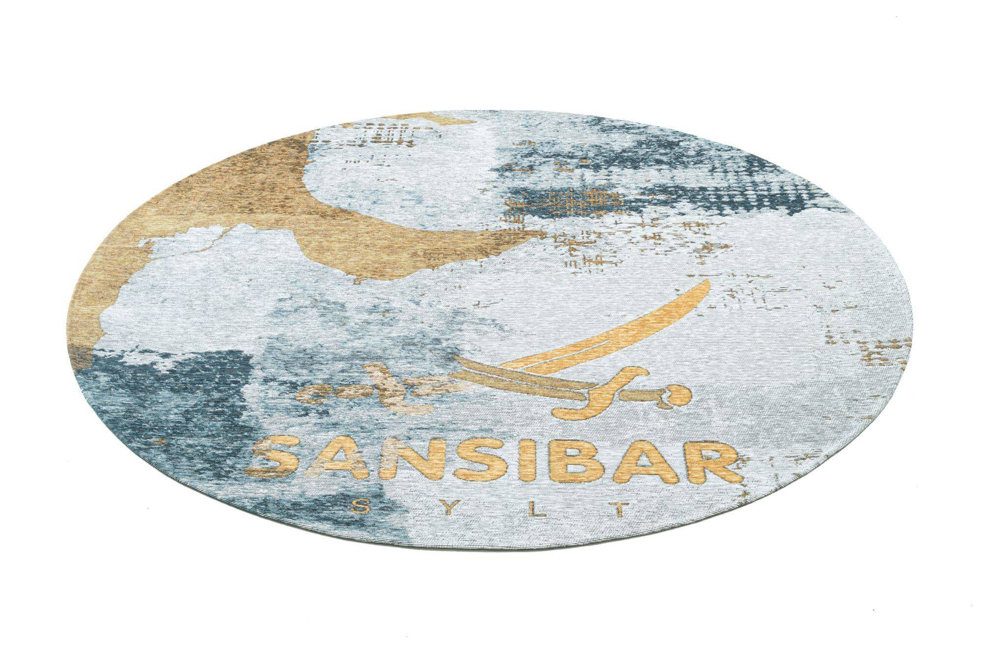Sansibar Flachgewebe Design Teppich Keitum Rund Sansibar Flachgewebe Design Teppich Keitum Rund