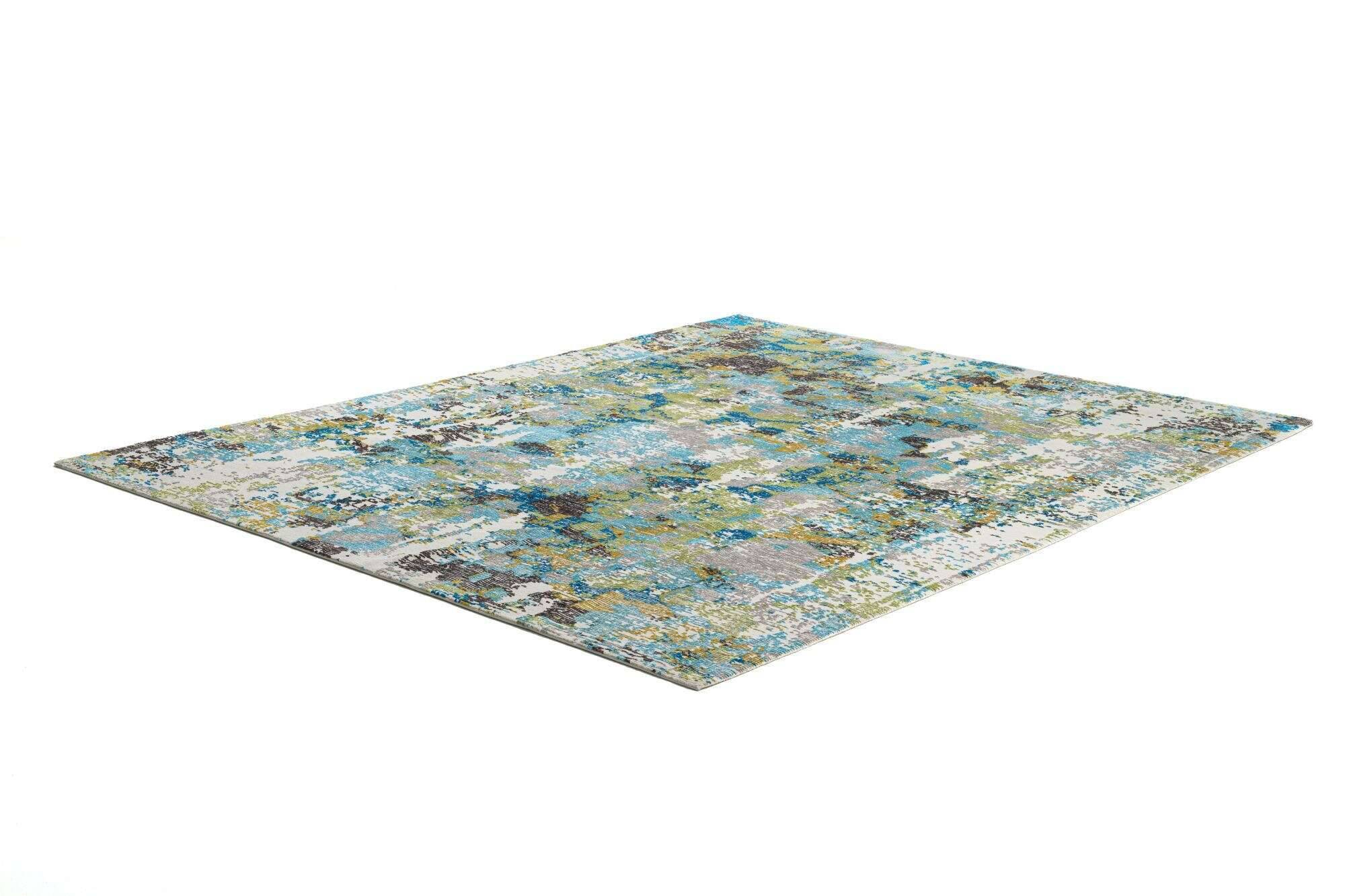 ribeyesilk60_c2395_703blue-multi_111223_2 Nepal Teppich Rib Eye Silk 60 Wolle Seide Design Unikat 243x307cm