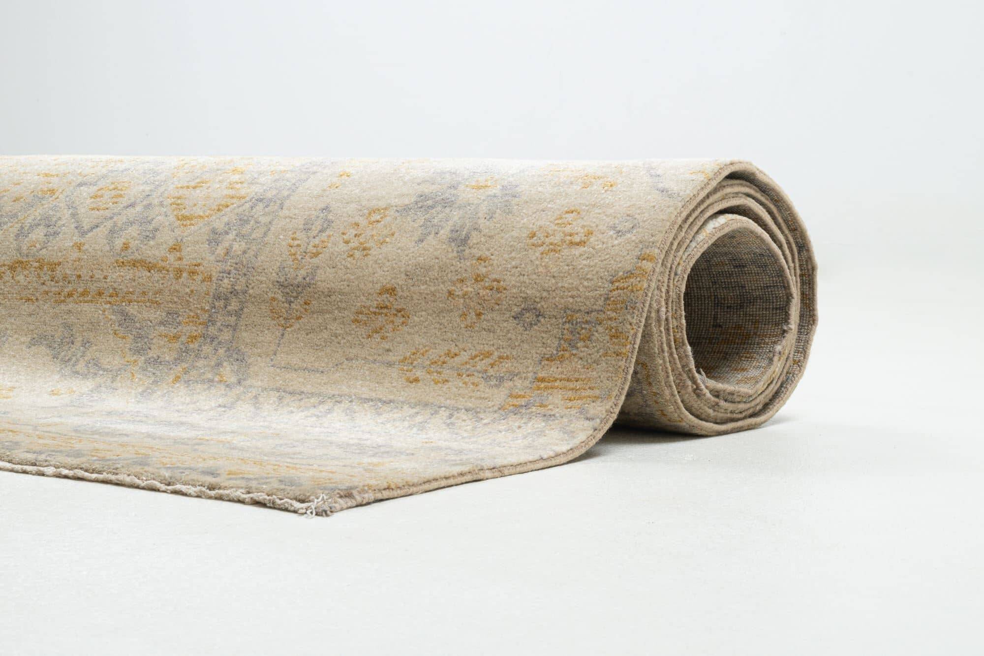 Patchwork Teppich PATCH Handgeknüpft beige-grau 250x300cm Patchwork Teppich PATCH Handgeknüpft beige-grau 250x300cm