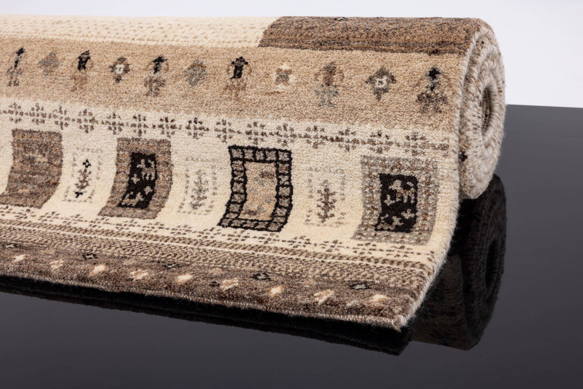 Natur Pur Teppich "Nomadic Deluxe" Design 703 in beige