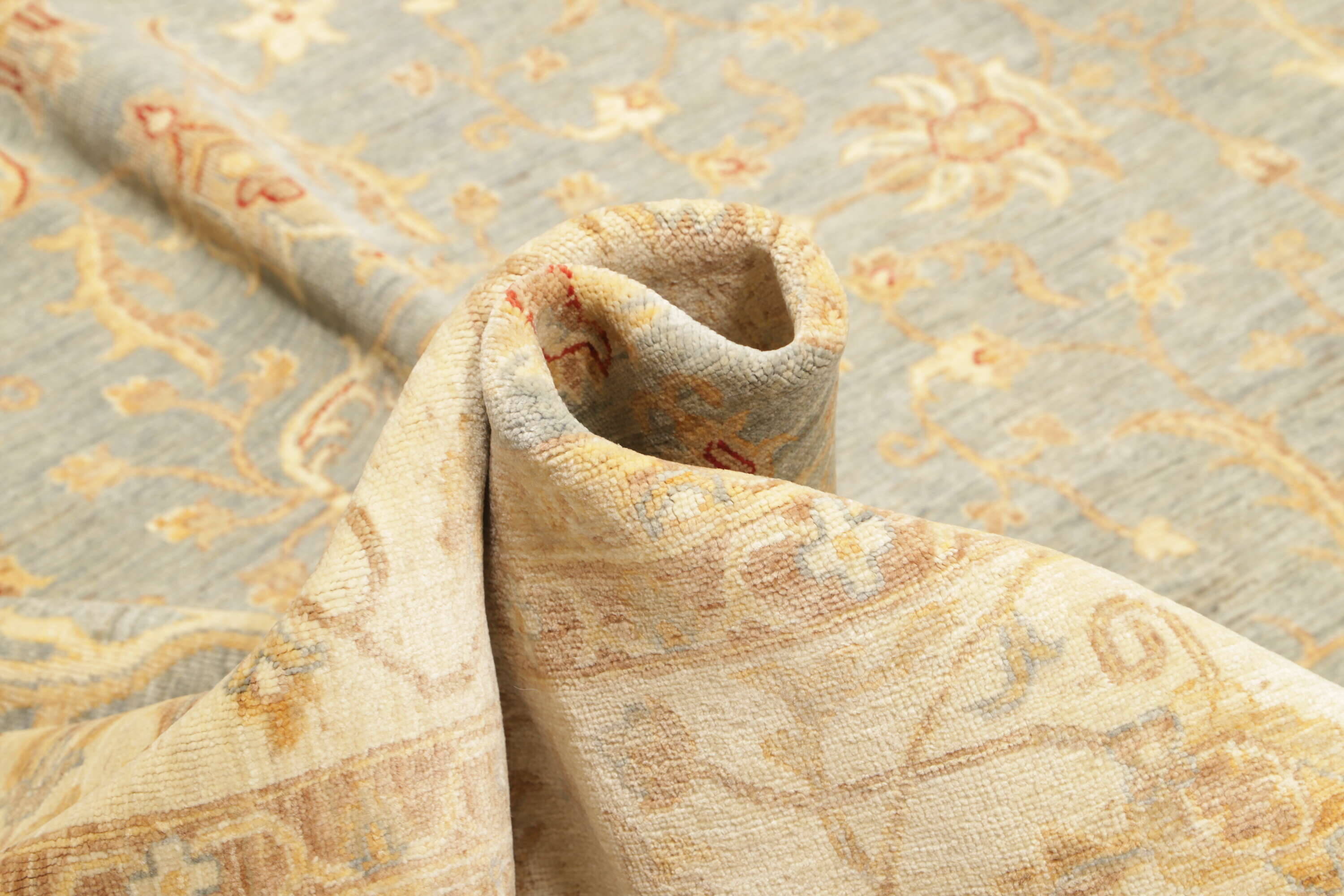 RSN365904-00008 Teppich Ziegler 247 x 290 cm Orientteppich blau - beige Handgeknüpft Schurwolle