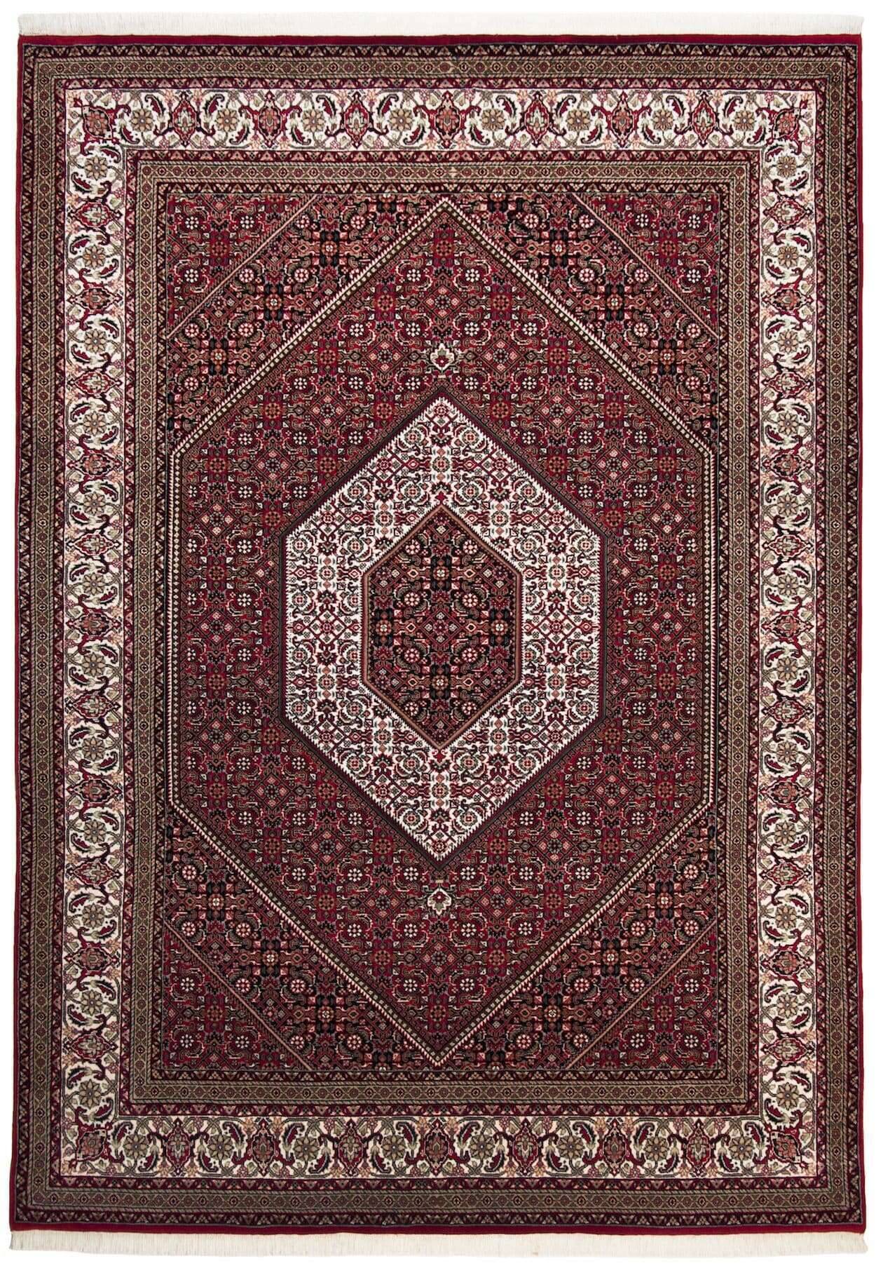 sirsaseta_silkbidjar_redcream_100415_1 Sirsa Silk Design Bidjar Medallion im Wunschmaß