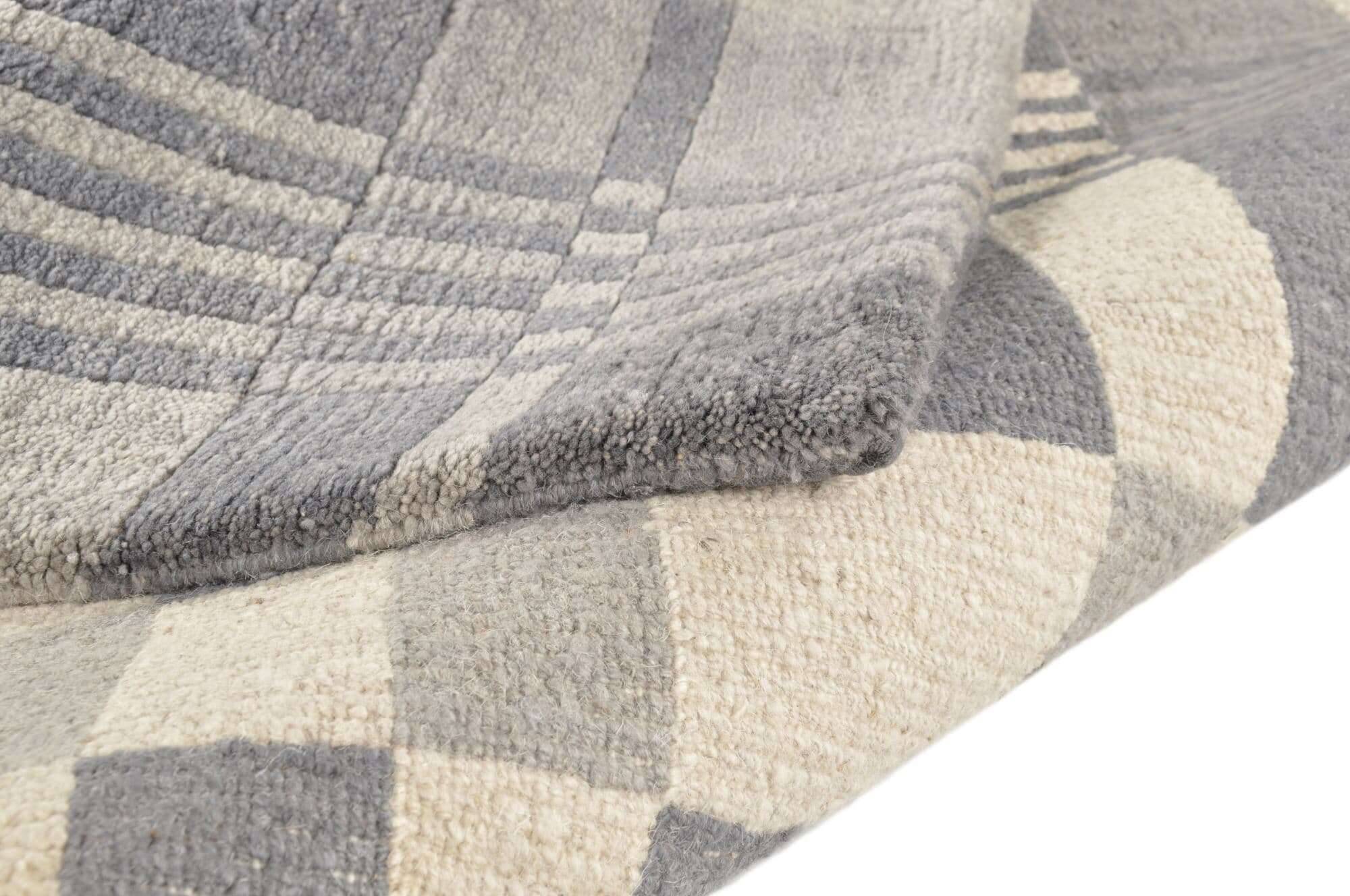 Talonga_RS584_653greymulti_110370_9 Talonga Silk Nepalteppich ca: 162 x 237 cm Handgeknüpft