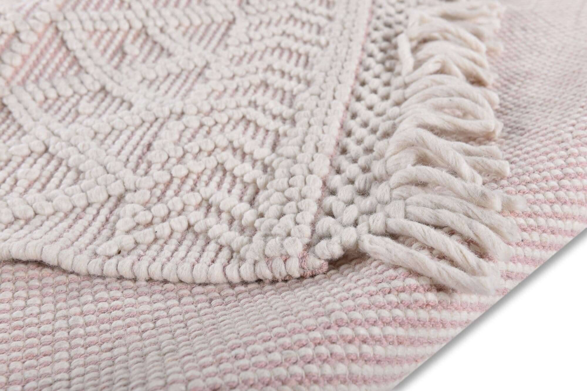 Macrame_three_250rose_426451_9 Tom Tailor Colored Macrame three Teppich Wolle Naturteppiche