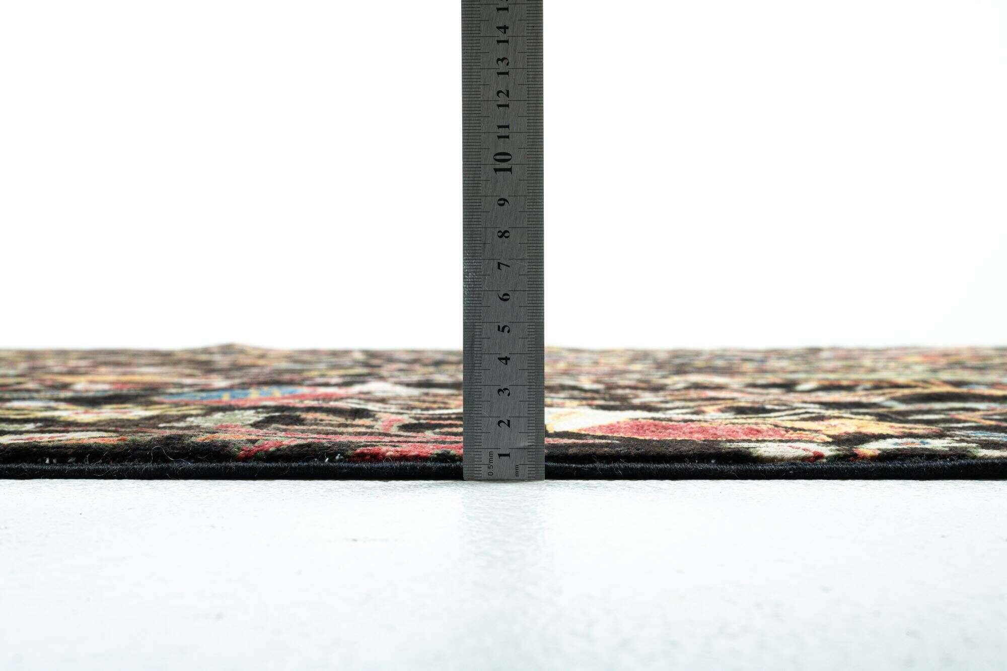 kandashah_57_610blackmulti_431689_5 Orientteppich 242x296 cm Handgeknüpft Kandashah schwarz Schurwolle