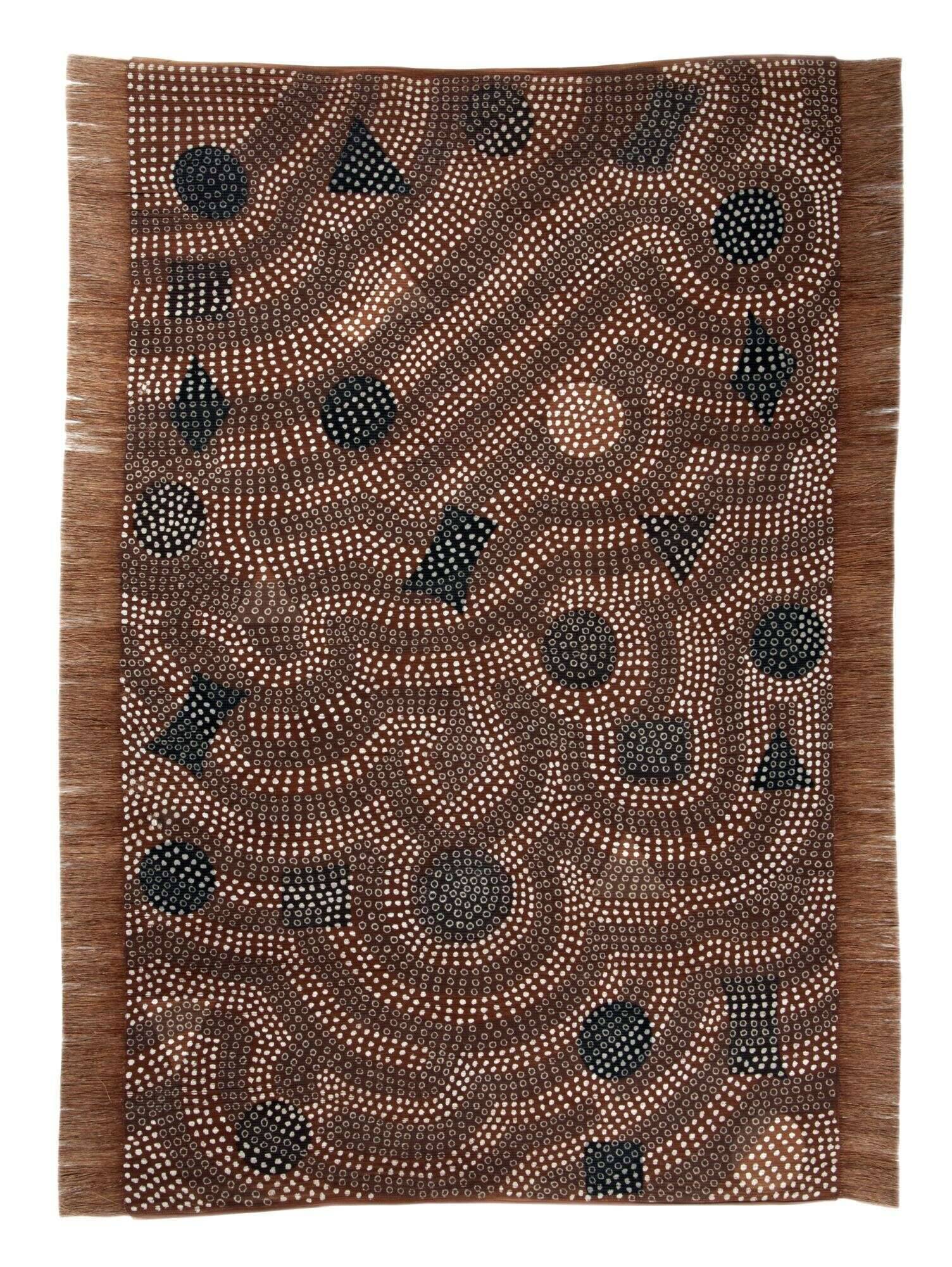bologan_dakan_bo-002_444_rost_multi_407379_1 Teppich Bogolan Dakan In und Outdoor Teppich Boho