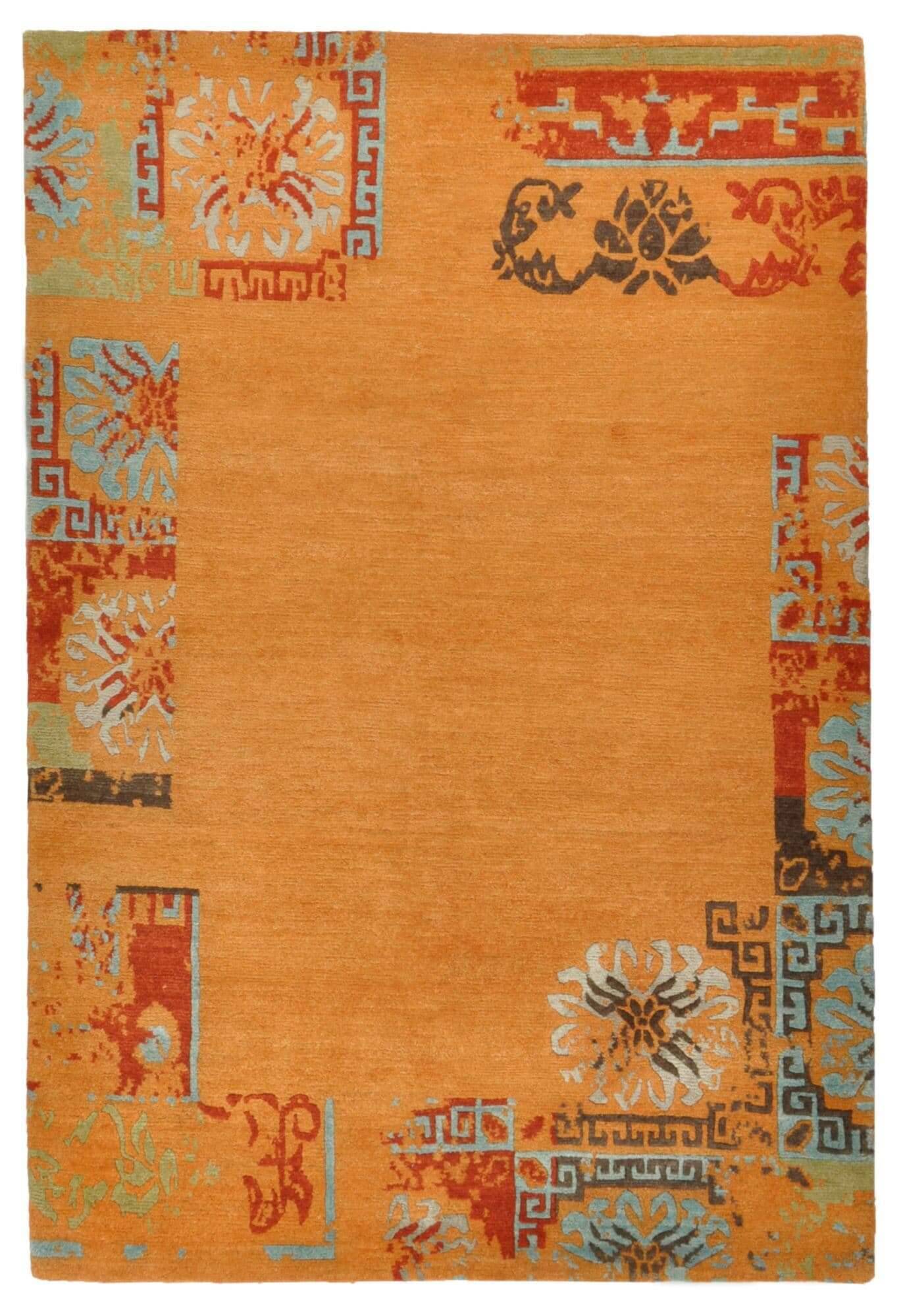 TalongaSilk_RSK630_454terramulti_401826_1 Talonga Silk Nepal Teppich RSK60-X275 im Wunschmaß