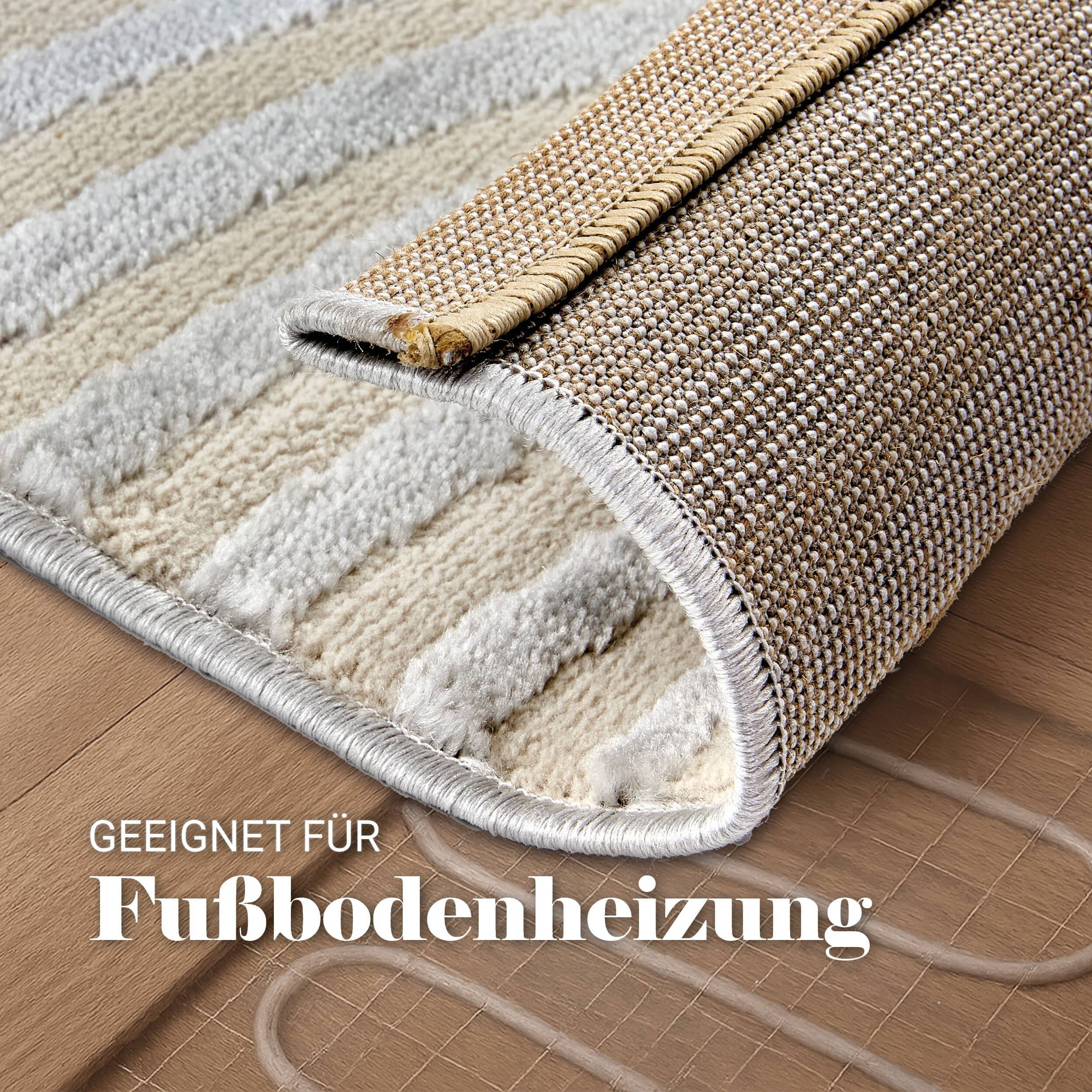 Vintageteppich Jules D.253 C. 004 Kringel silber Vintageteppich Jules D.253 C. 004 Kringel silber