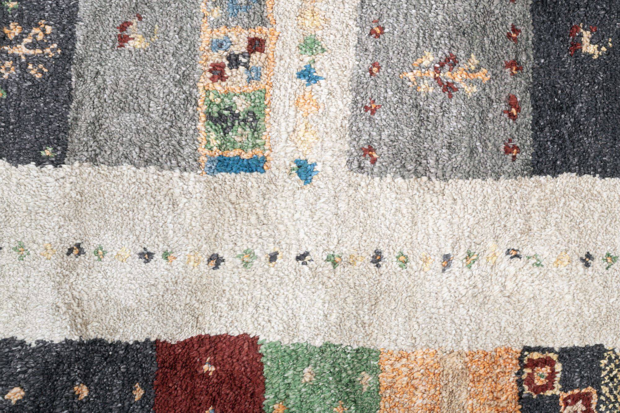 Gabbeh Teppich Keno Bambus Viskose Bunt 160x230cm Gabbeh Teppich Keno Bambus Viskose Bunt 160x230cm